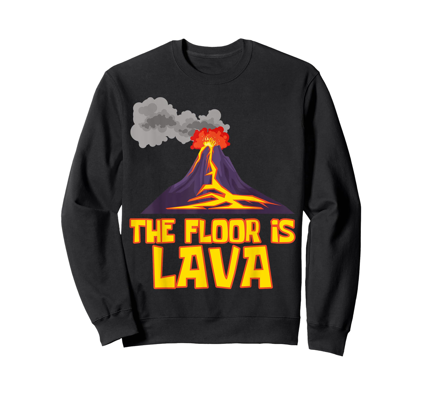 Funny Cute The Floor is Lava Volcano Gift Science Teacher T-Shirt for Men Women