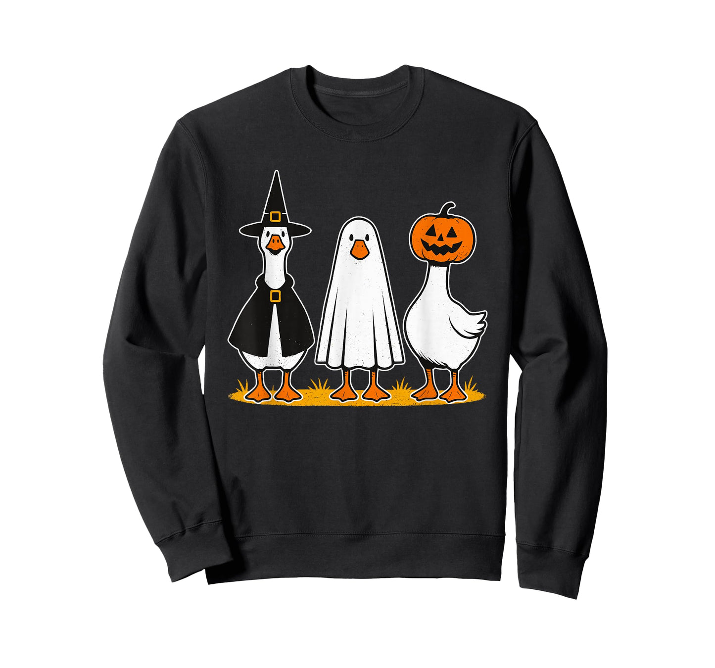 Goose Witch Ghost Pumpkin Men Women Kids Funny Halloween T-Shirt