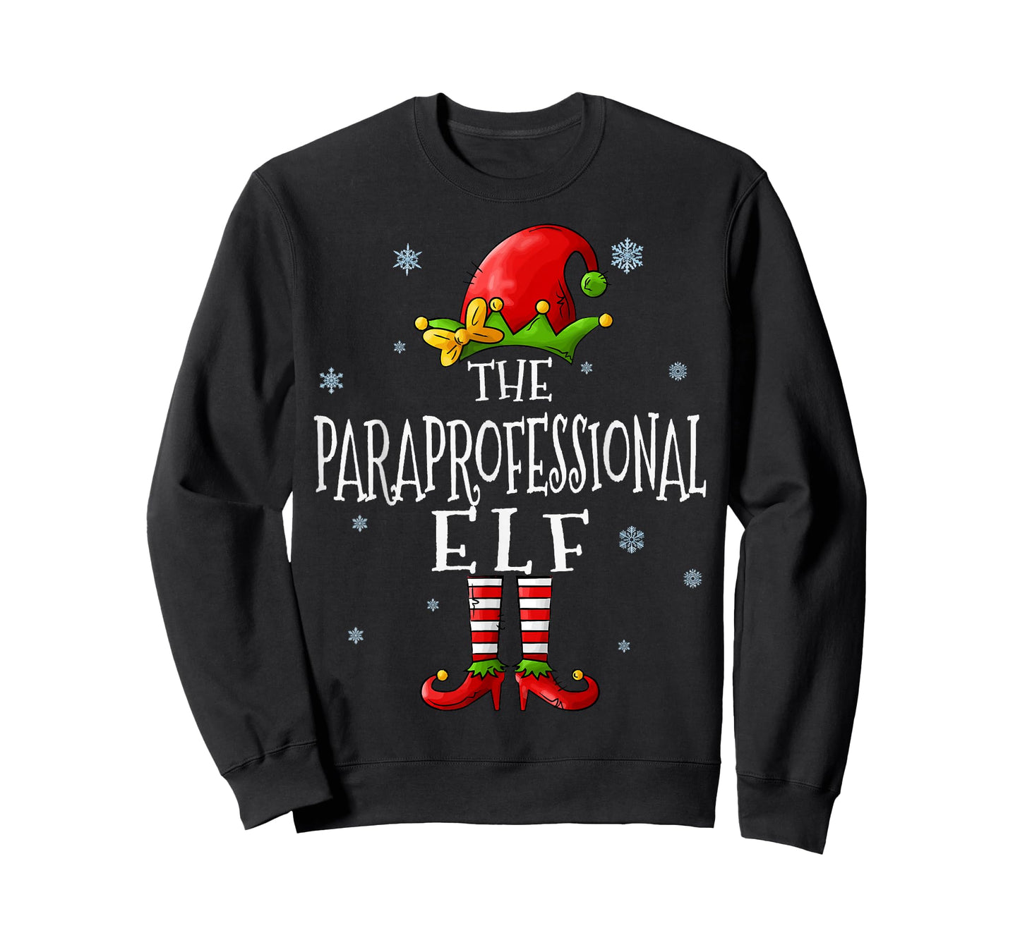 The Paraprofessional Elf Squad Funny Xmas Matching Christmas T-Shirt
