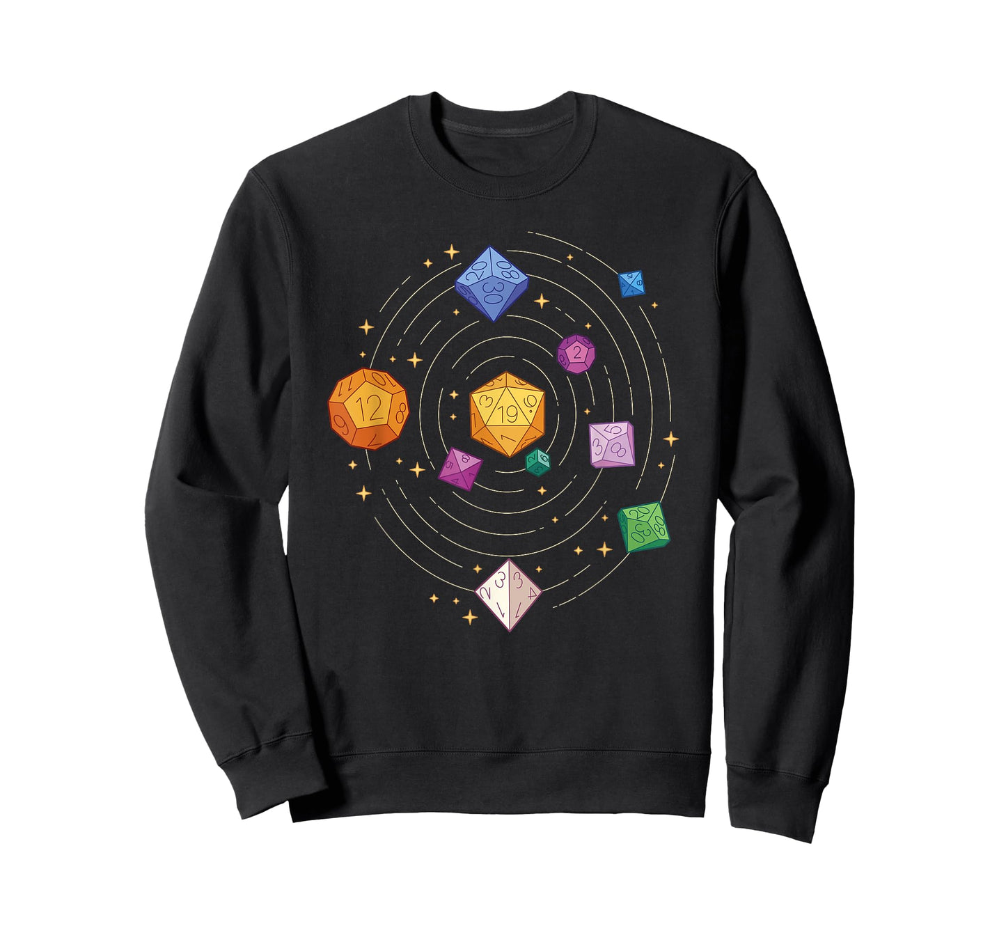 Roleplaying Games, Rotating Dice in Space RPG T-Shirt