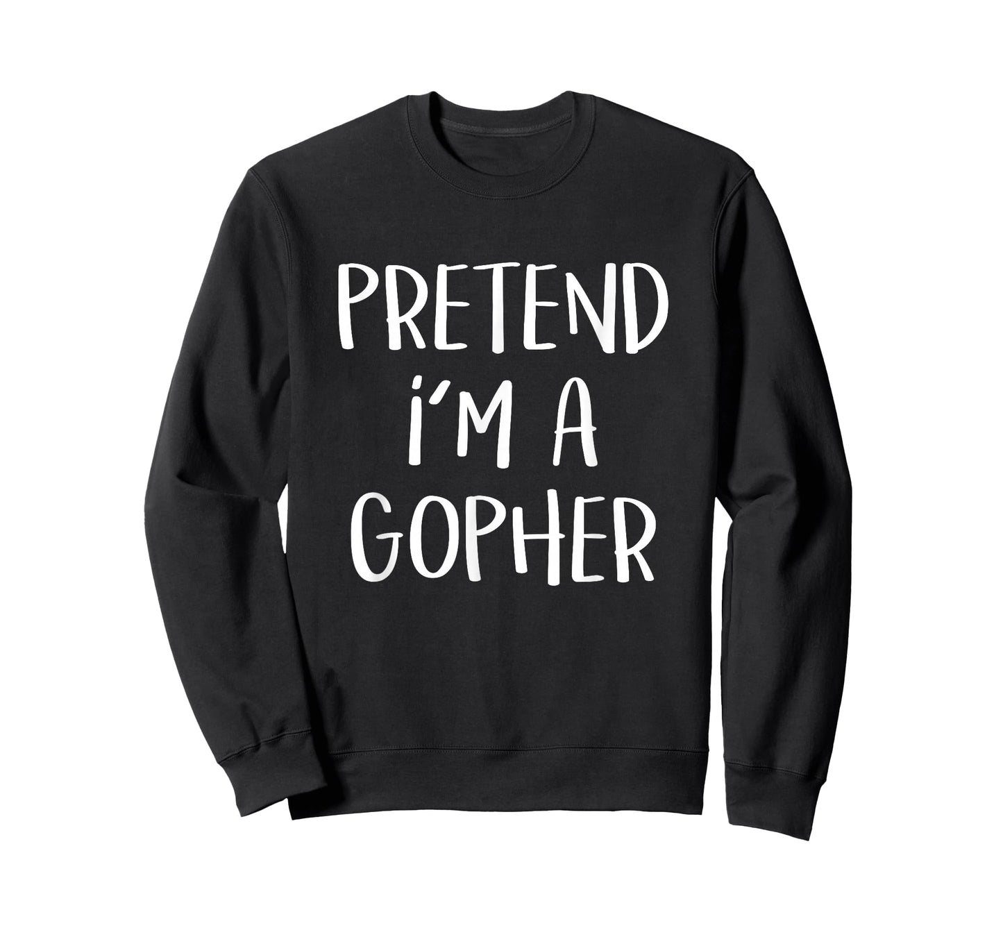 Pretend I'm A Gopher Costume Funny Halloween Party T-Shirt
