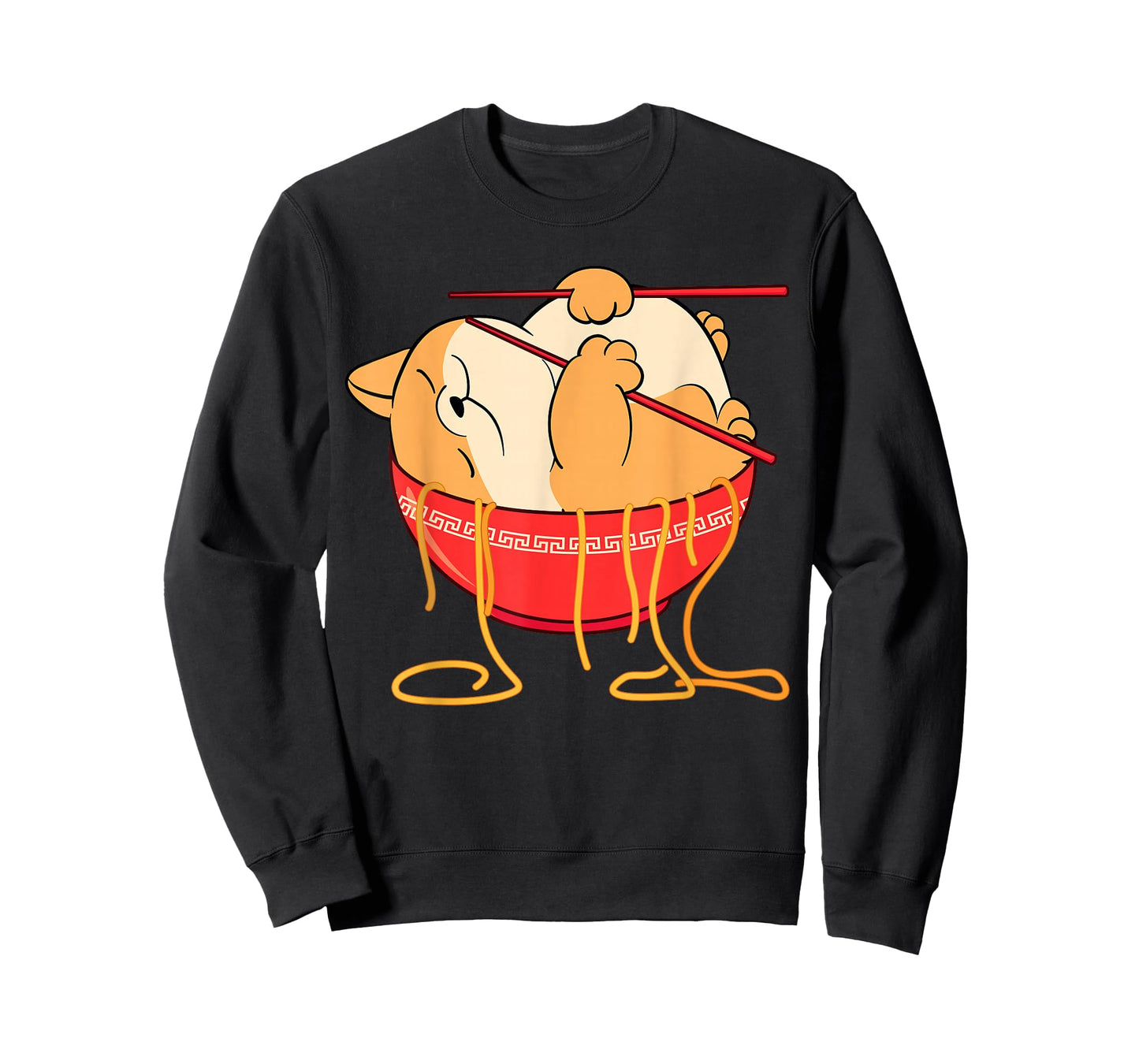 Funny Kawaii Neko Anime Cat Lover Japanese Ramen Noodles- T-Shirt