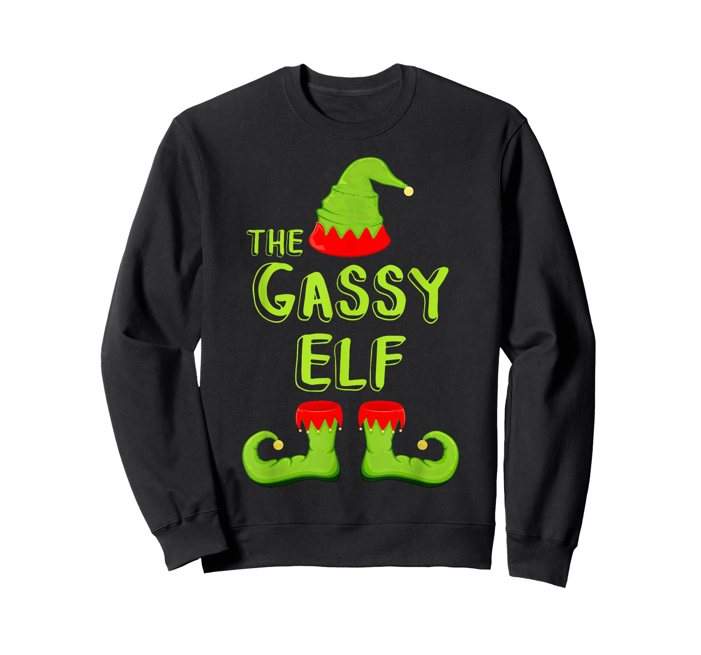 The Gassy Elf T-Shirt Matching Christmas Elf Shirt T-Shirt