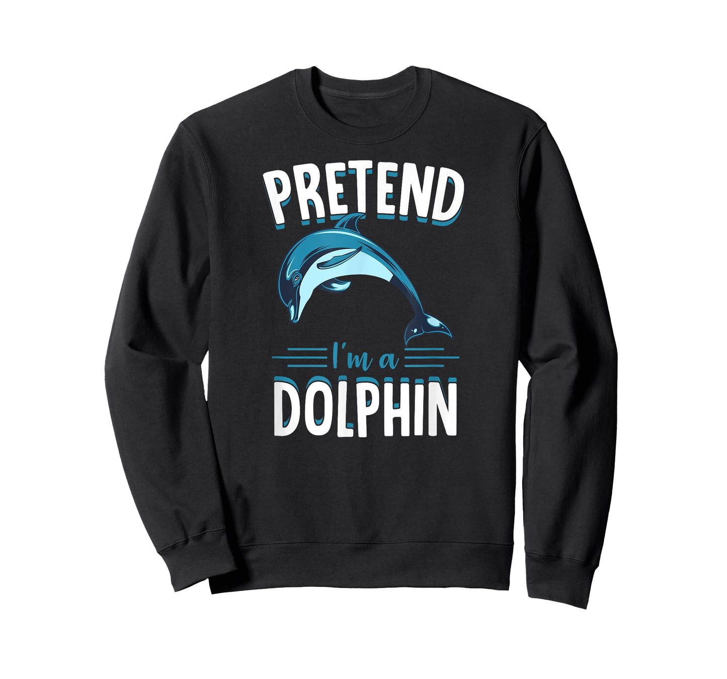 Pretend I'm A Dolphin Funny Cute Lazy Halloween Costume Idea T-Shirt