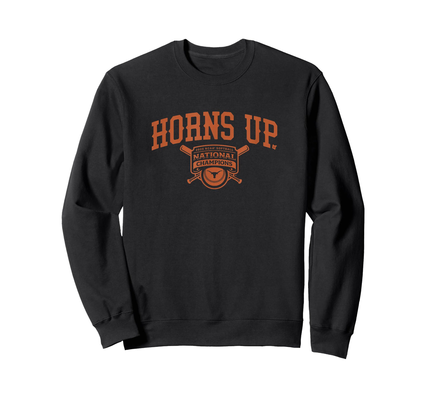 Texas Longhorns - Horns Up National Champs - NCAA Softball T-Shirt