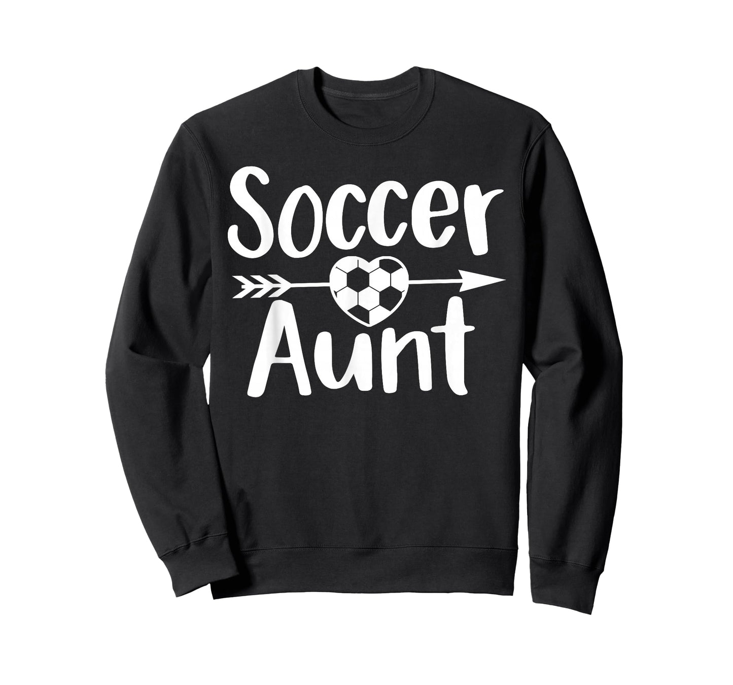 Soccer Aunt Heart Sport Lover Auntie Mother's Day T-Shirt
