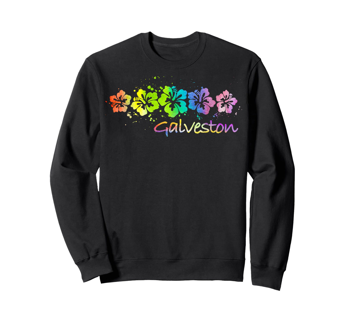 Galveston, TX Watercolor Beach & Surf T-Shirt