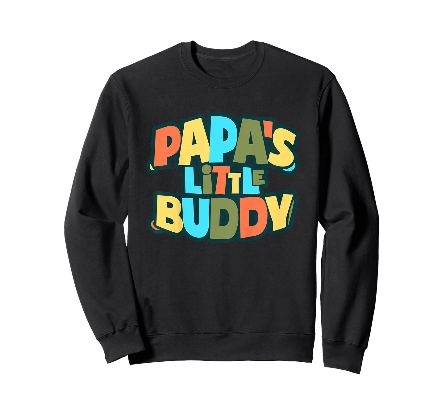 Kids Papa's Little Buddy Shirt Cute Toddlers Fathers Day Outfit T-Shirt