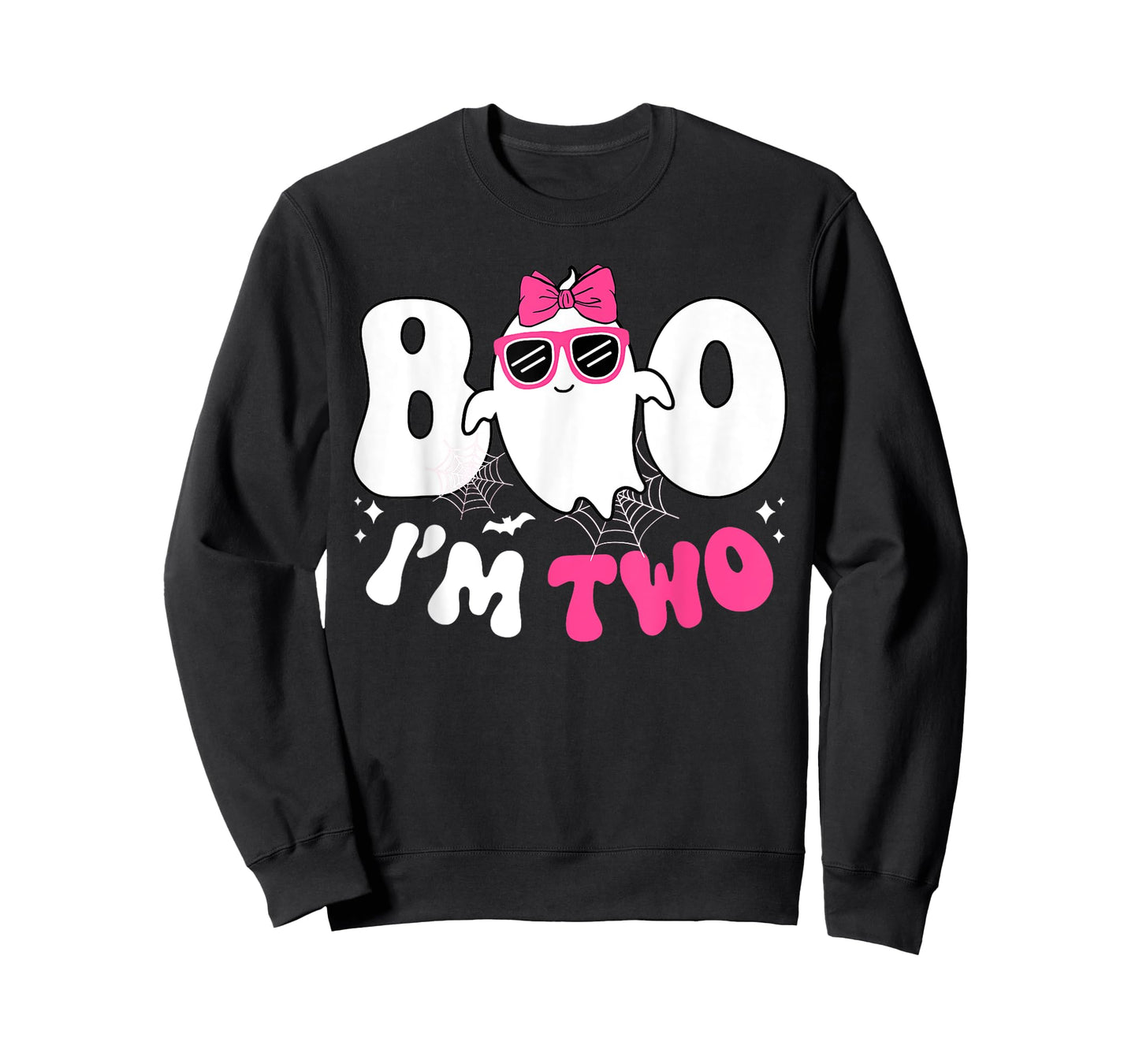 Kids Ghost Boo I'm Two 2nd Birthday Girl Halloween T-Shirt