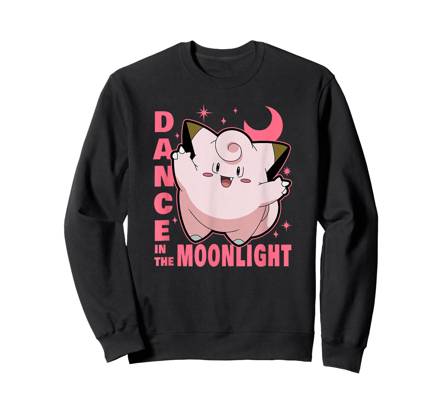 Pokémon Clefairy Dance in The Moonlight Big Face T-Shirt