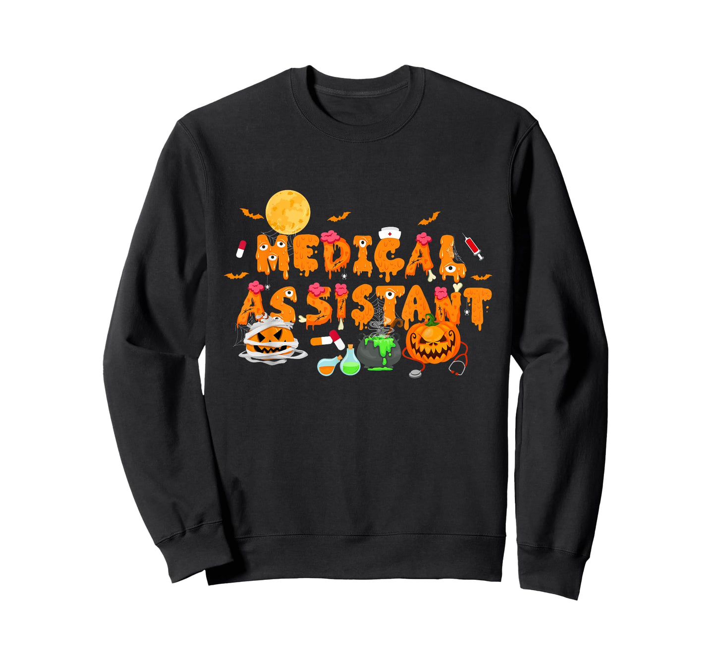 Men Women Medical Assistant Scary Halloween Zombie Costume T-Shirt