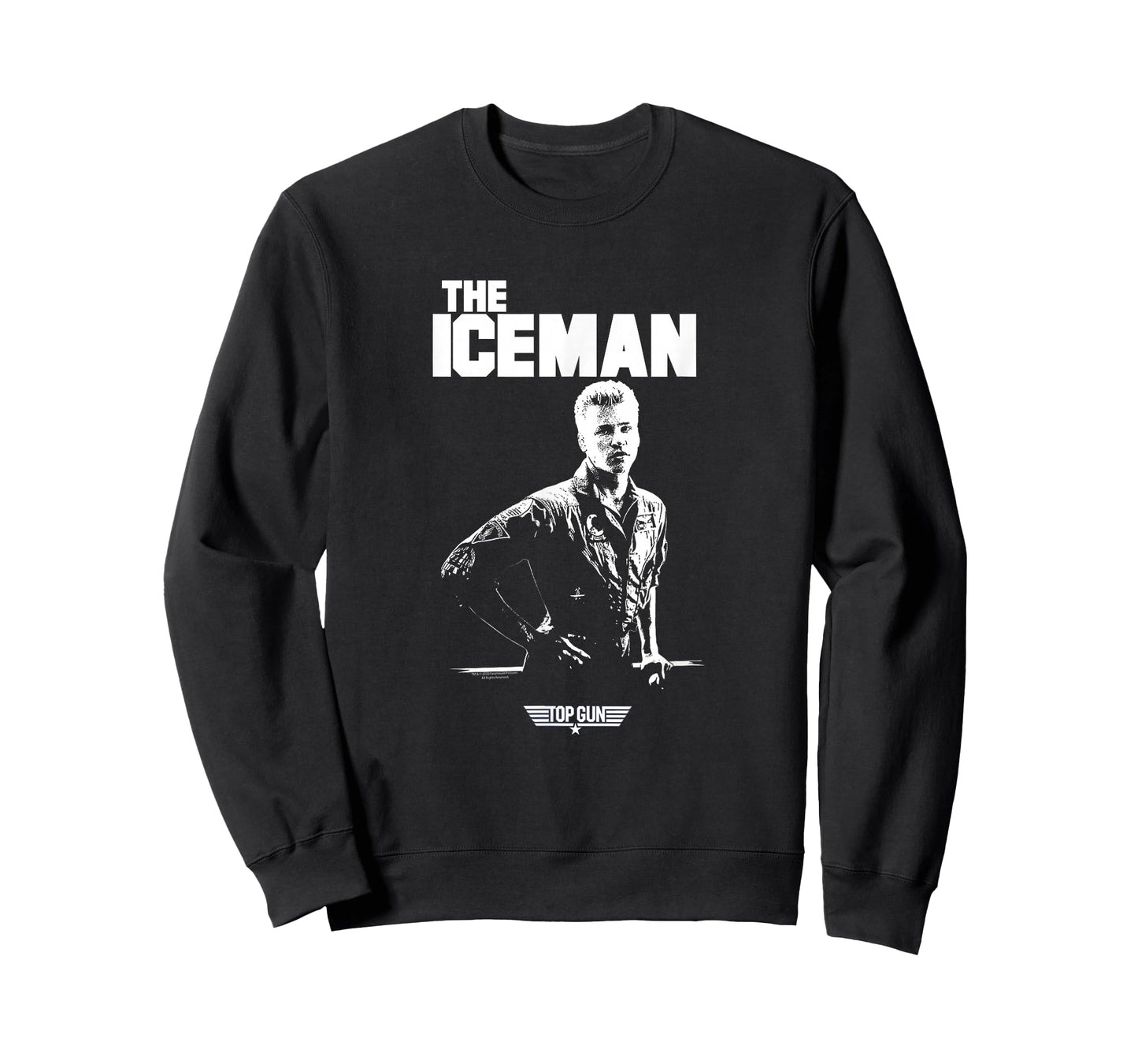 Top Gun Iceman Photo Action Movie T-Shirt