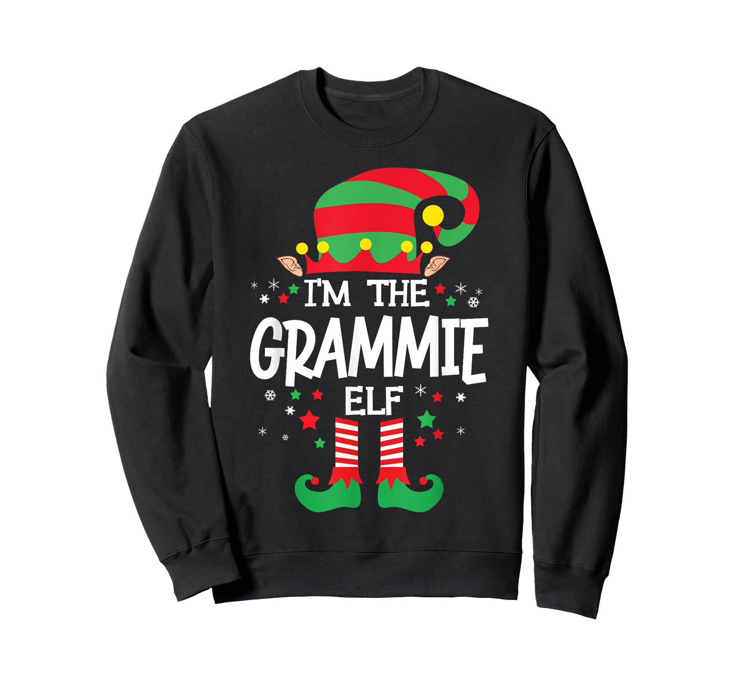I'm the Grammie Elf Family Group Matching Christmas Pajama T-Shirt