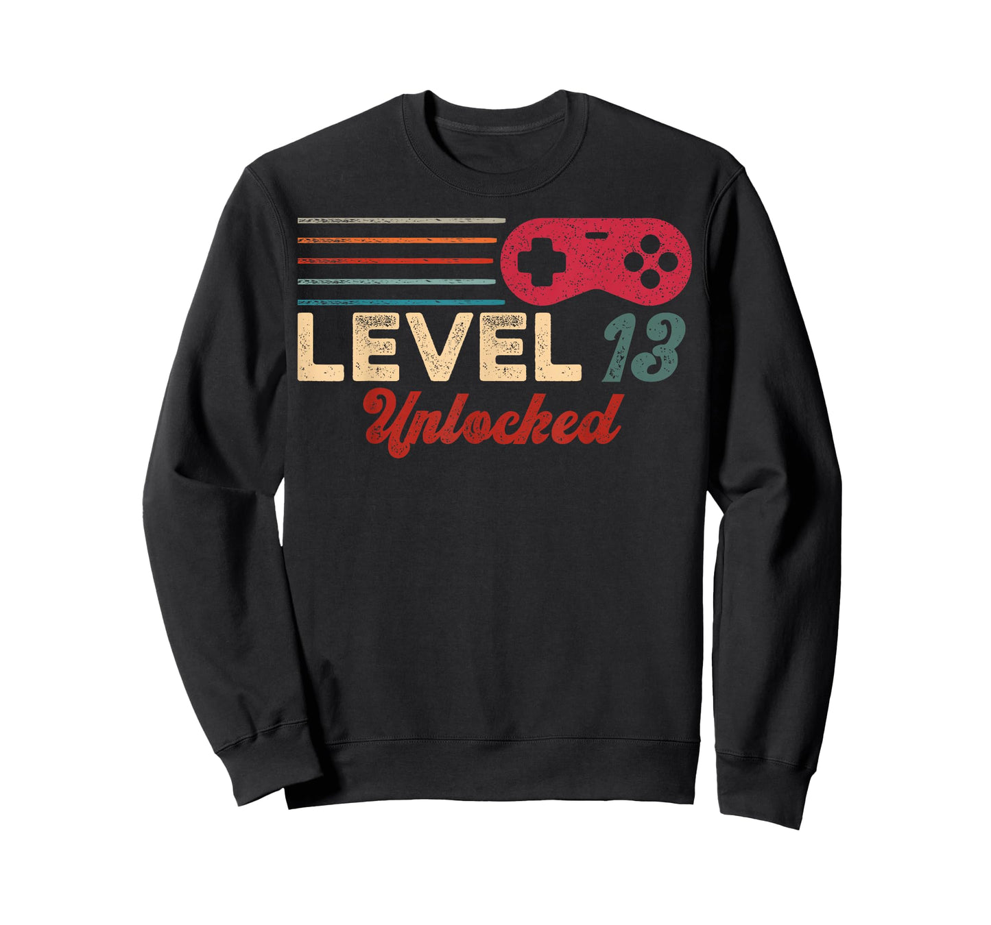 Retro Unlocked Level 13 Birthday Boy Video Game Controller T-Shirt