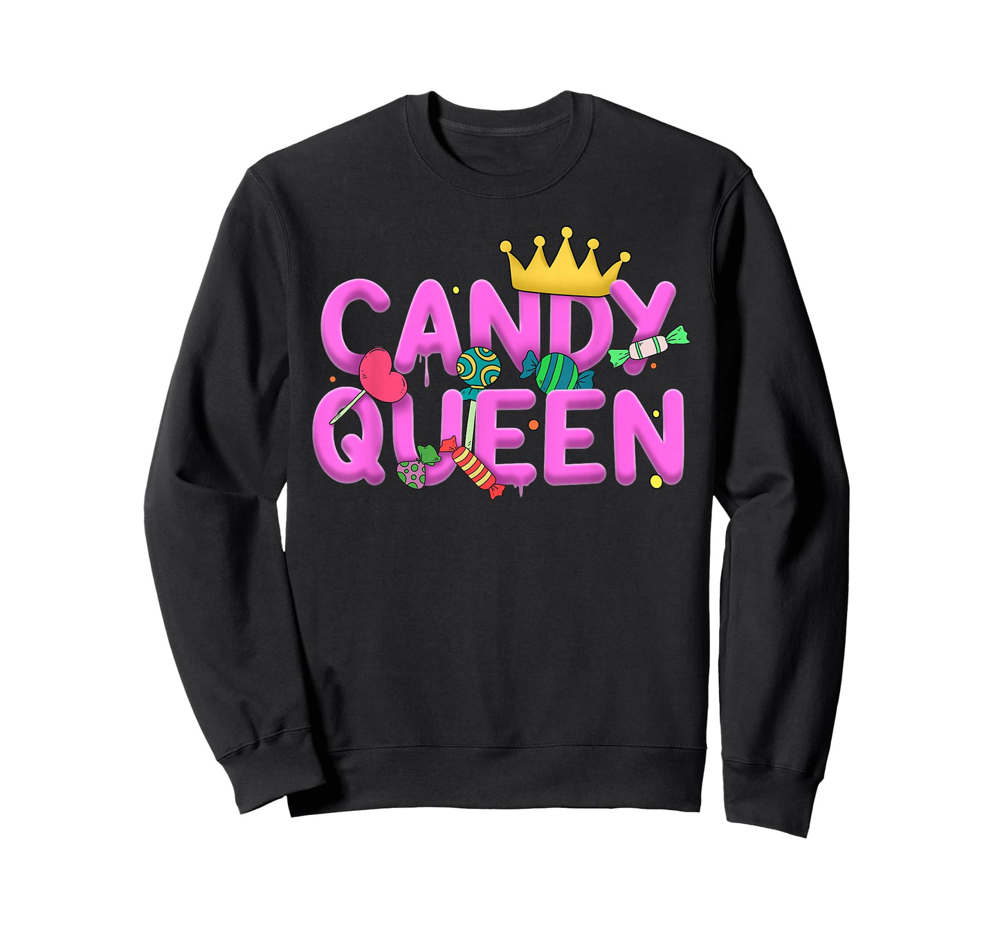 Cool Candy Queen Art For Women Girls Candy Lollipop Lovers T-Shirt