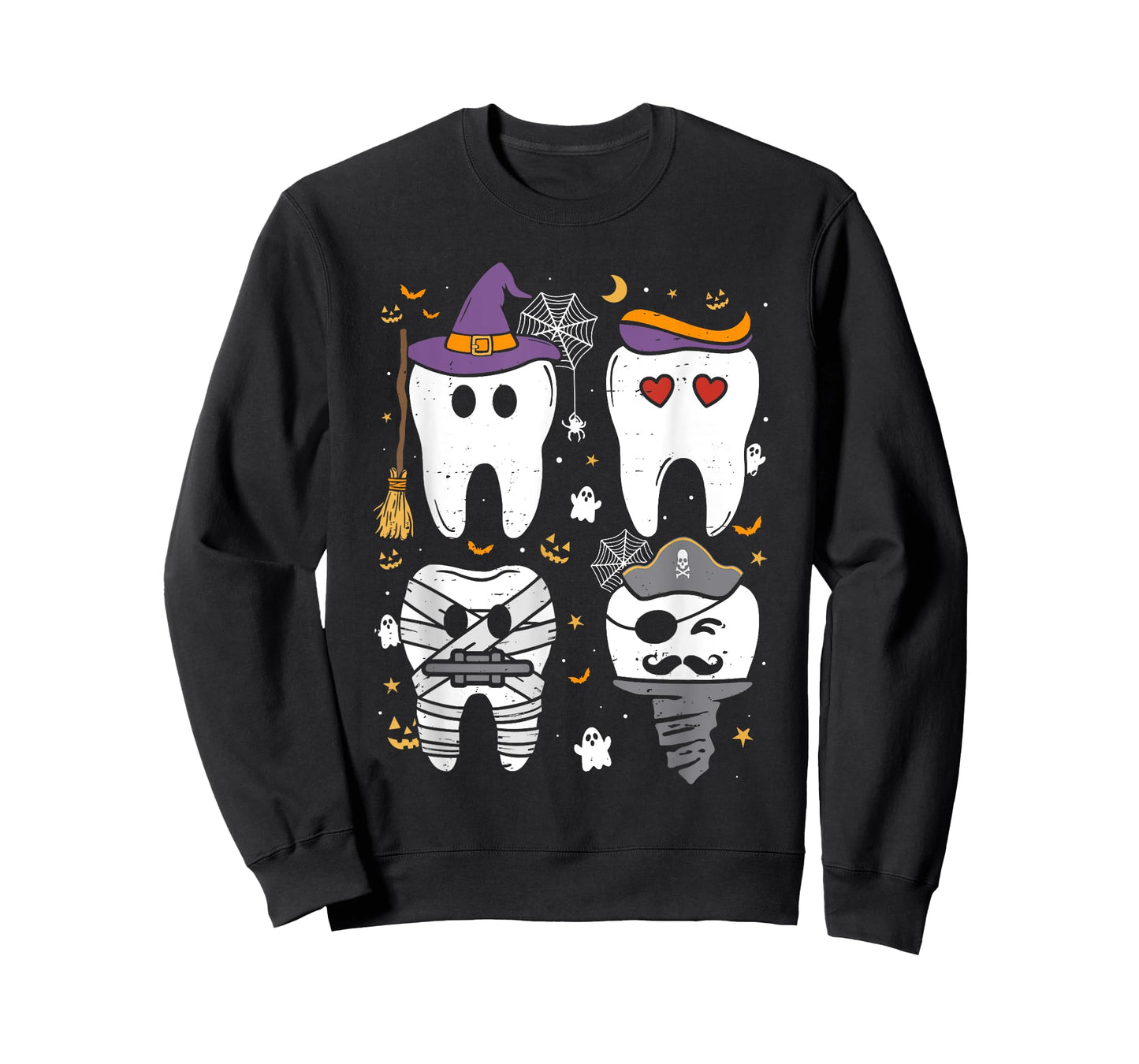 Dentist Witch Teeth Dental Crew Halloween Costume Men Women T-Shirt