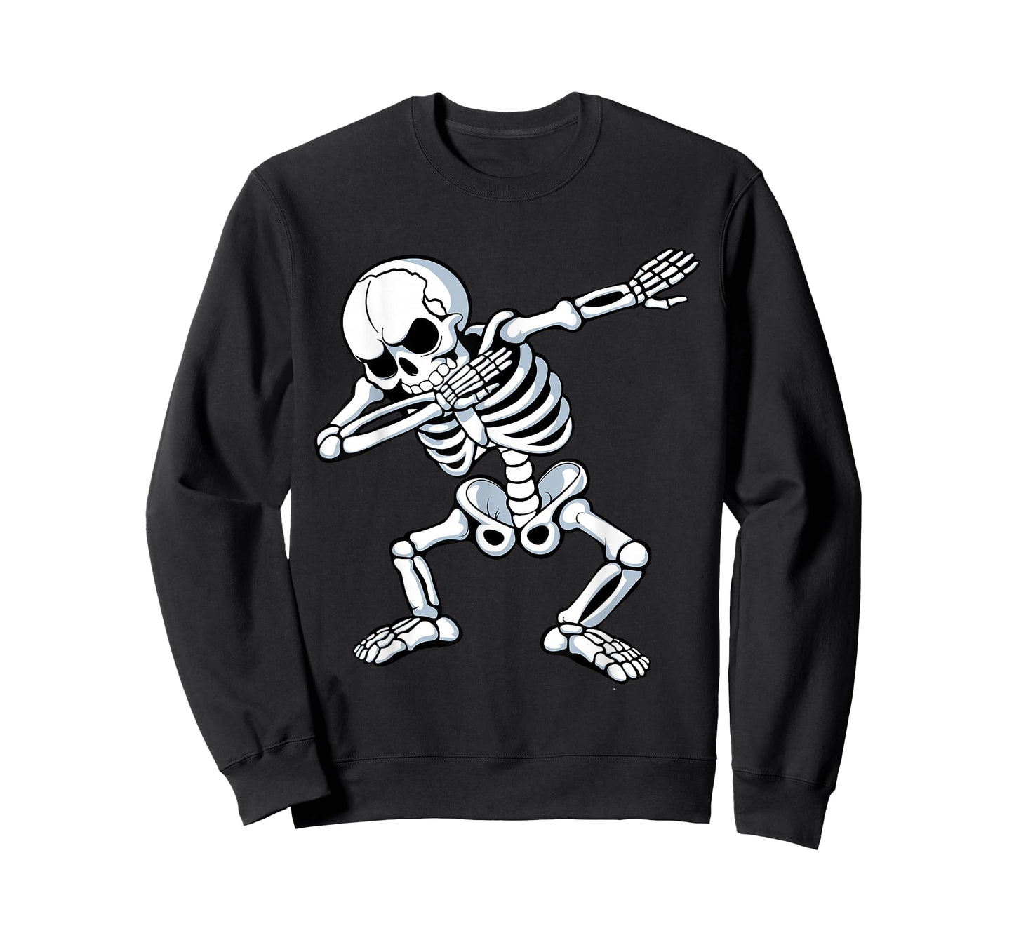 Dabbing Skeleton Spooky Dab Dancing Men Kids Boys Halloween T-Shirt