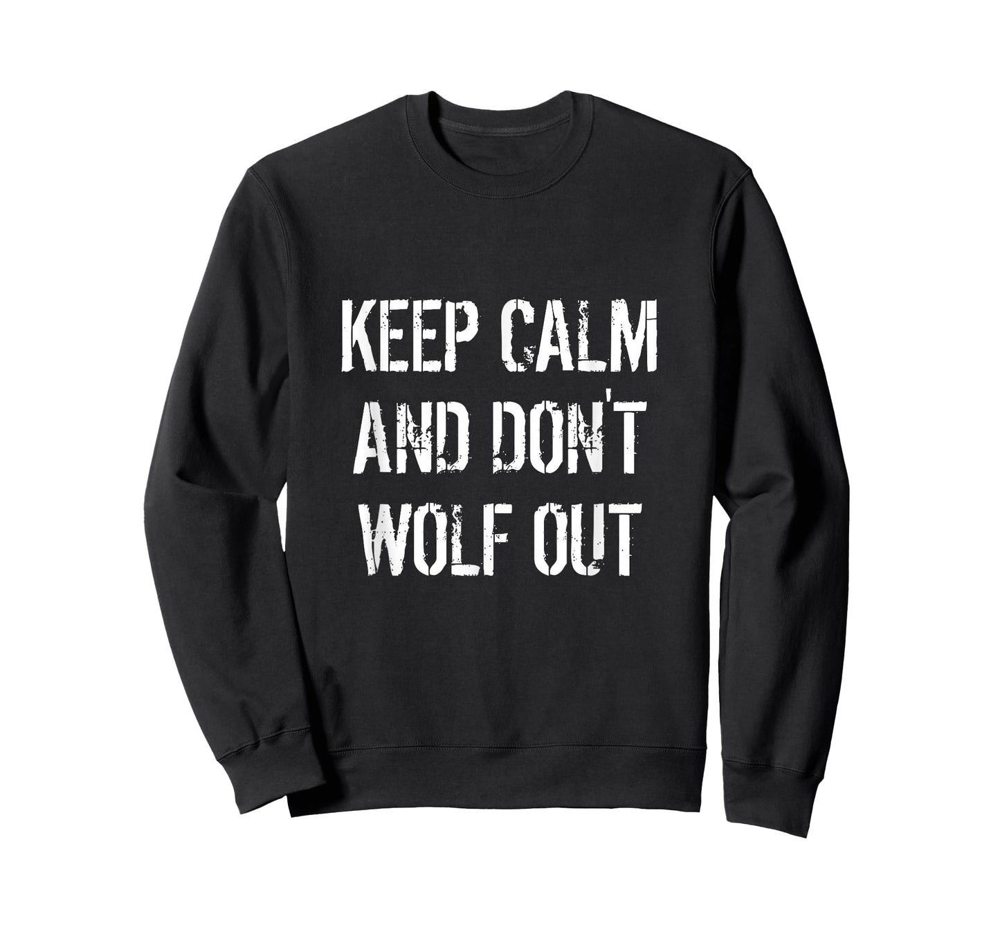 Keep Calm Don't Wolf Out Funny Werewolf Halloween Costume T-Shirt