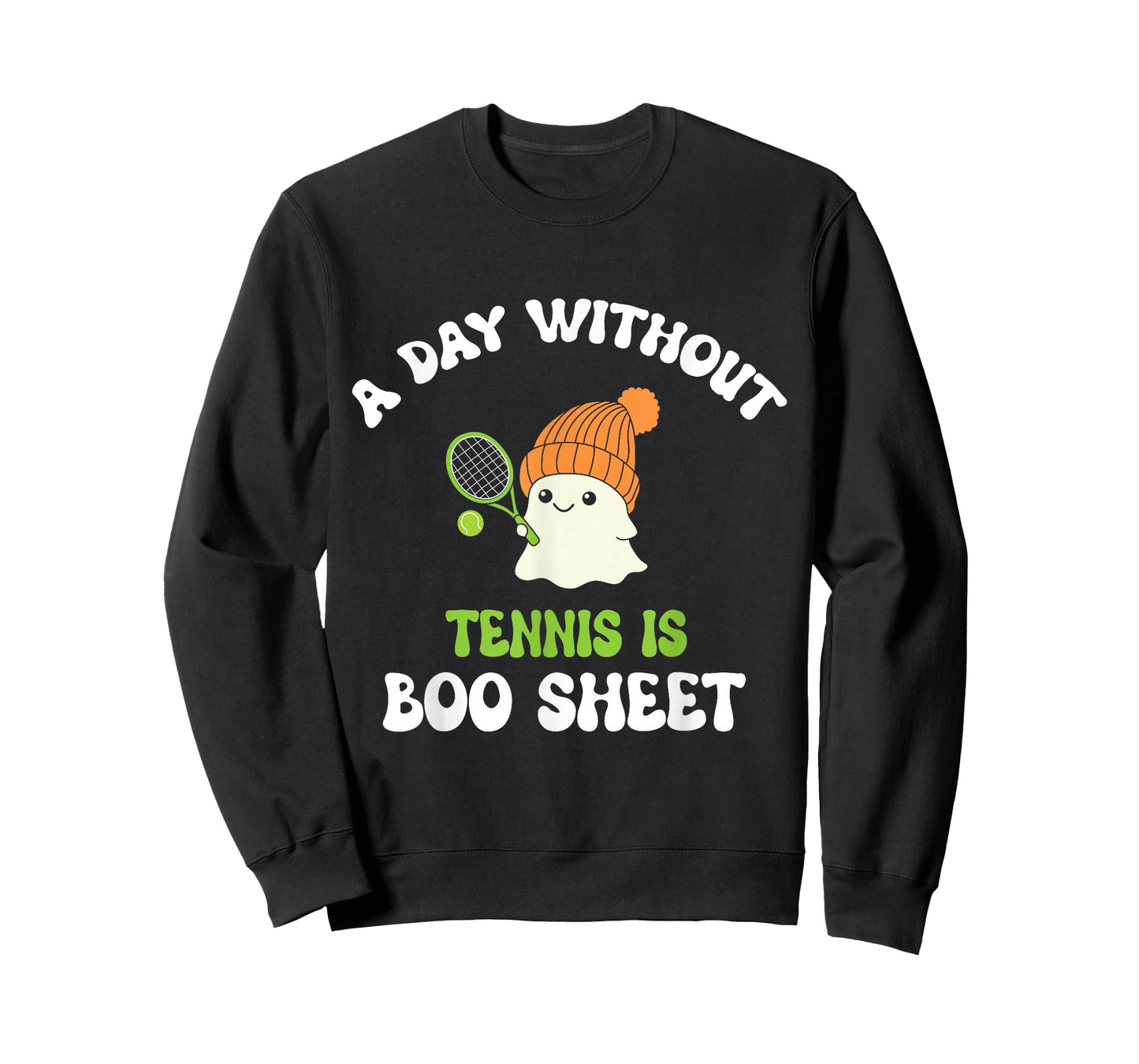 Funny Halloween A Day Without Tennis Is Boo Sheet T-Shirt