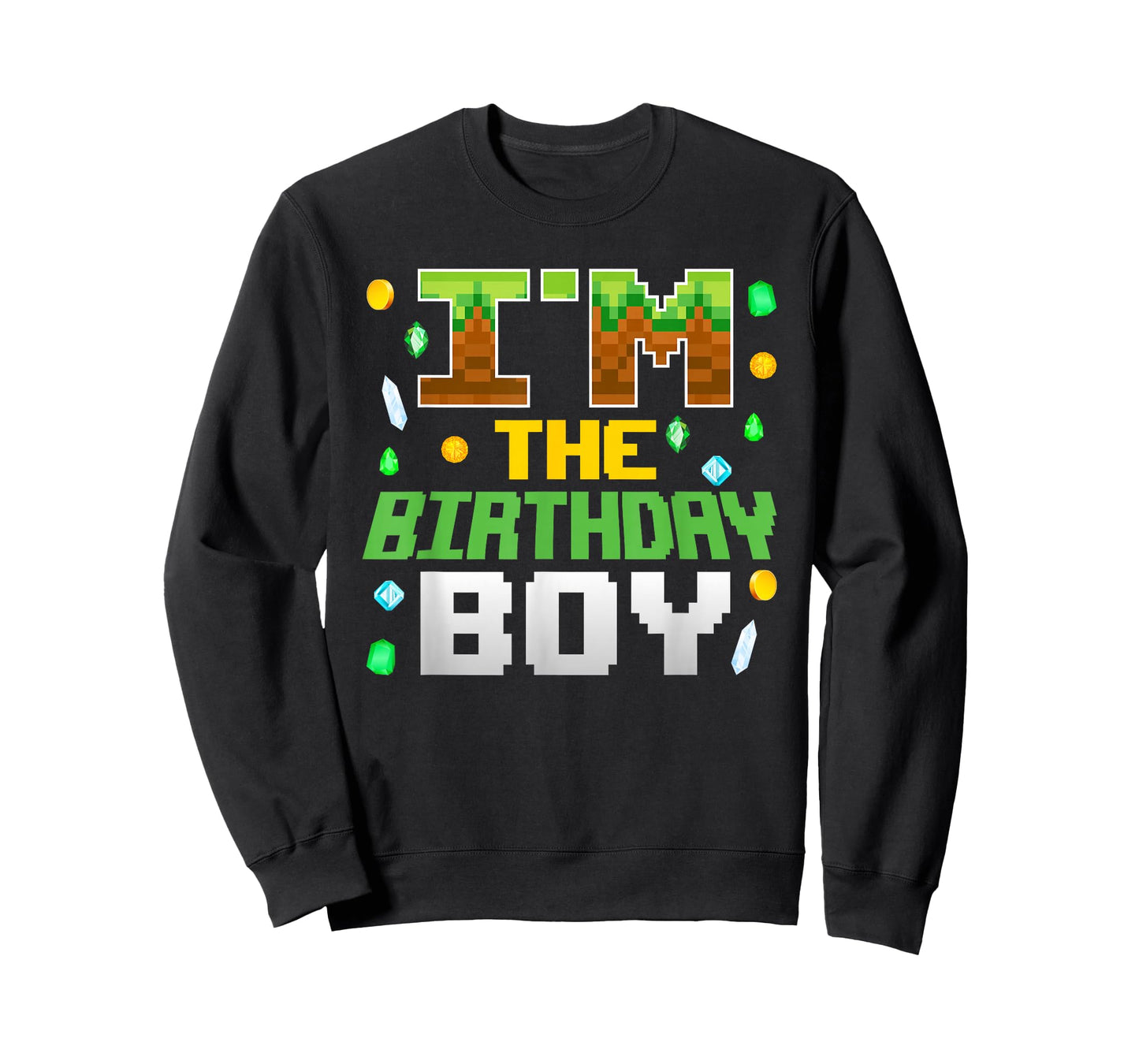 I'm The Birthday Boy Video Gamer Pixel Number Birthday Party T-Shirt