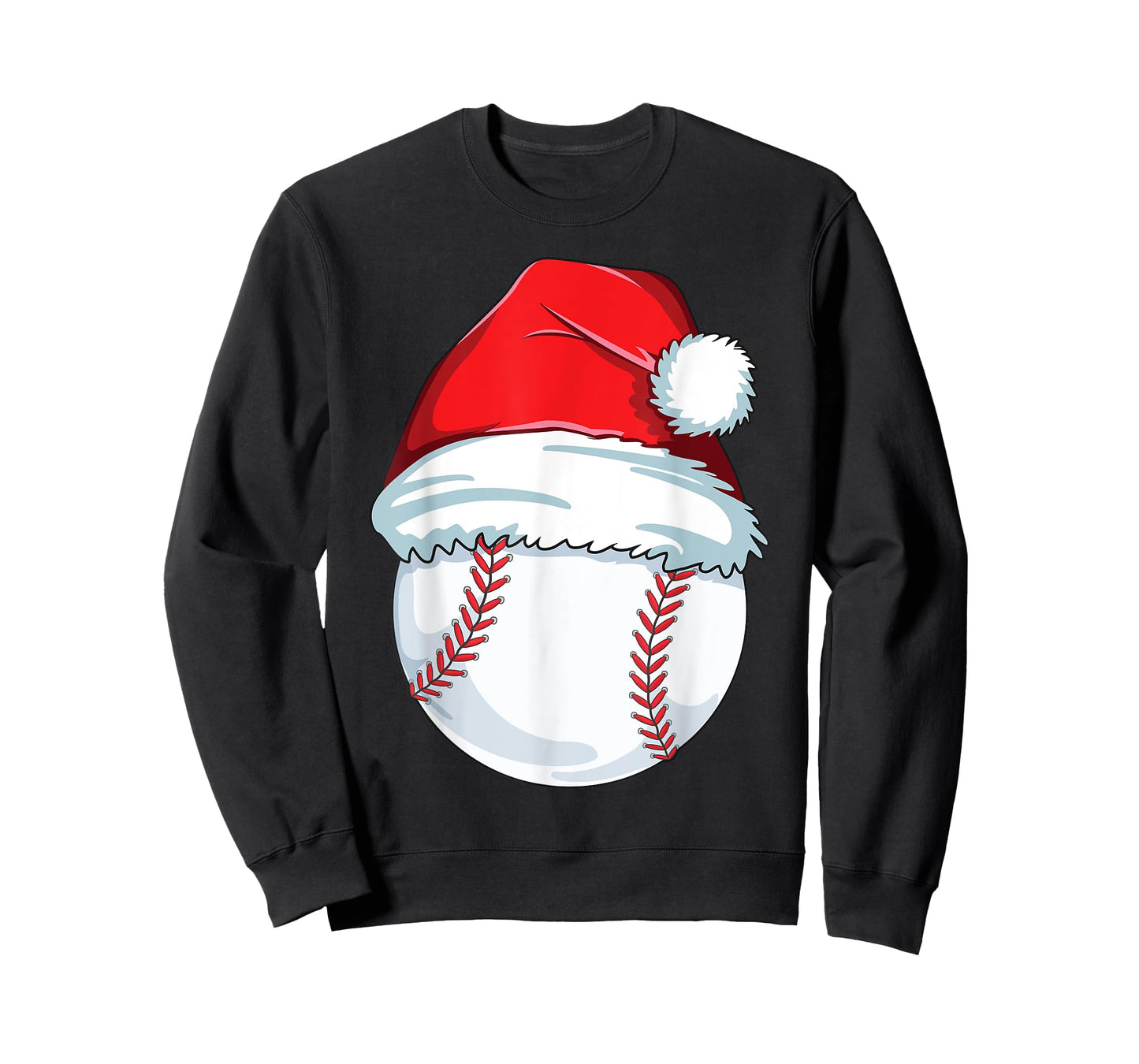 Christmas Baseball Xmas Santa Hat Ball Kids Boys Men T-Shirt