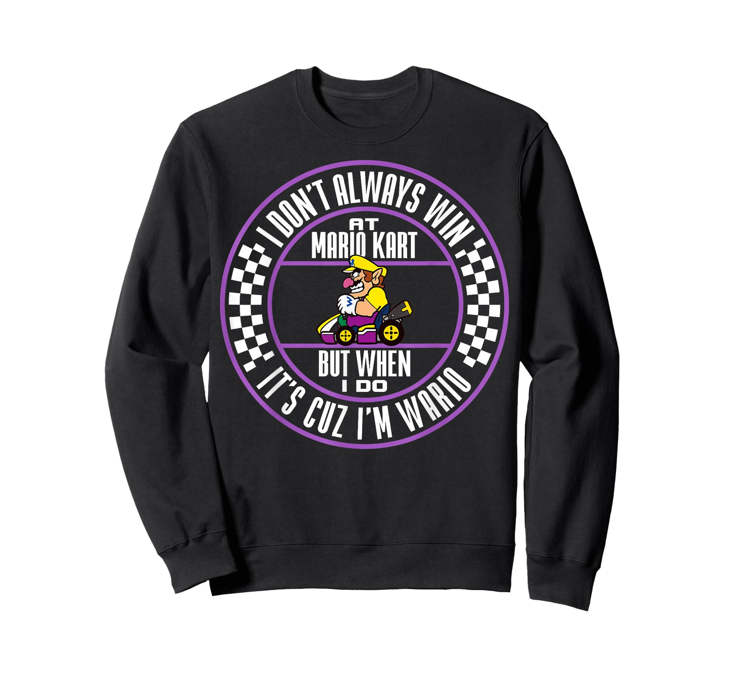 Nintendo Mario Kart Wario When I Win Circle Text T-Shirt