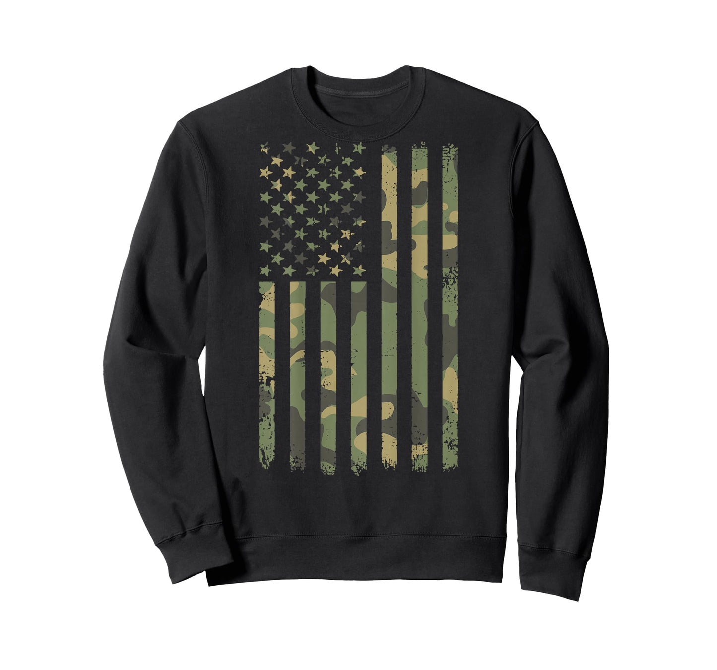 Vintage Camouflage American Flag Men, Women, Teens, & Kids T-Shirt