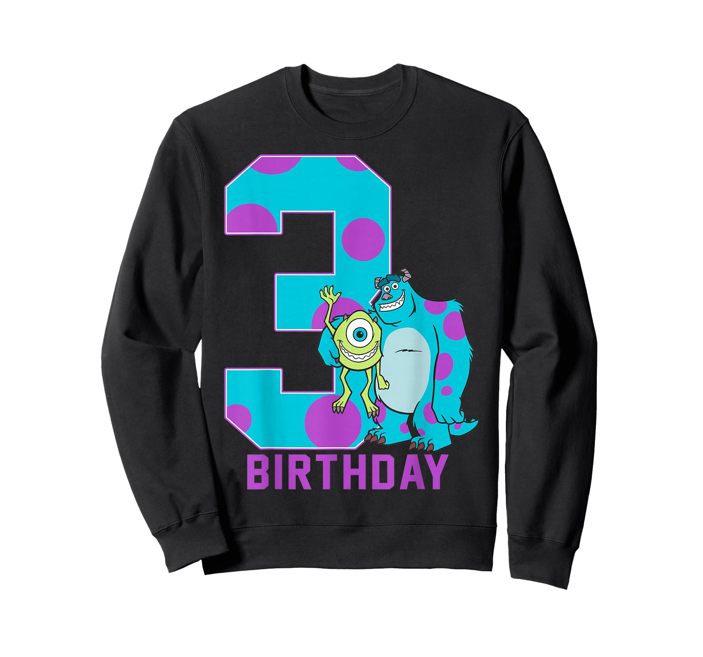 Disney Pixar Monsters Inc. Mike and Sully 3rd Birthday T-Shirt