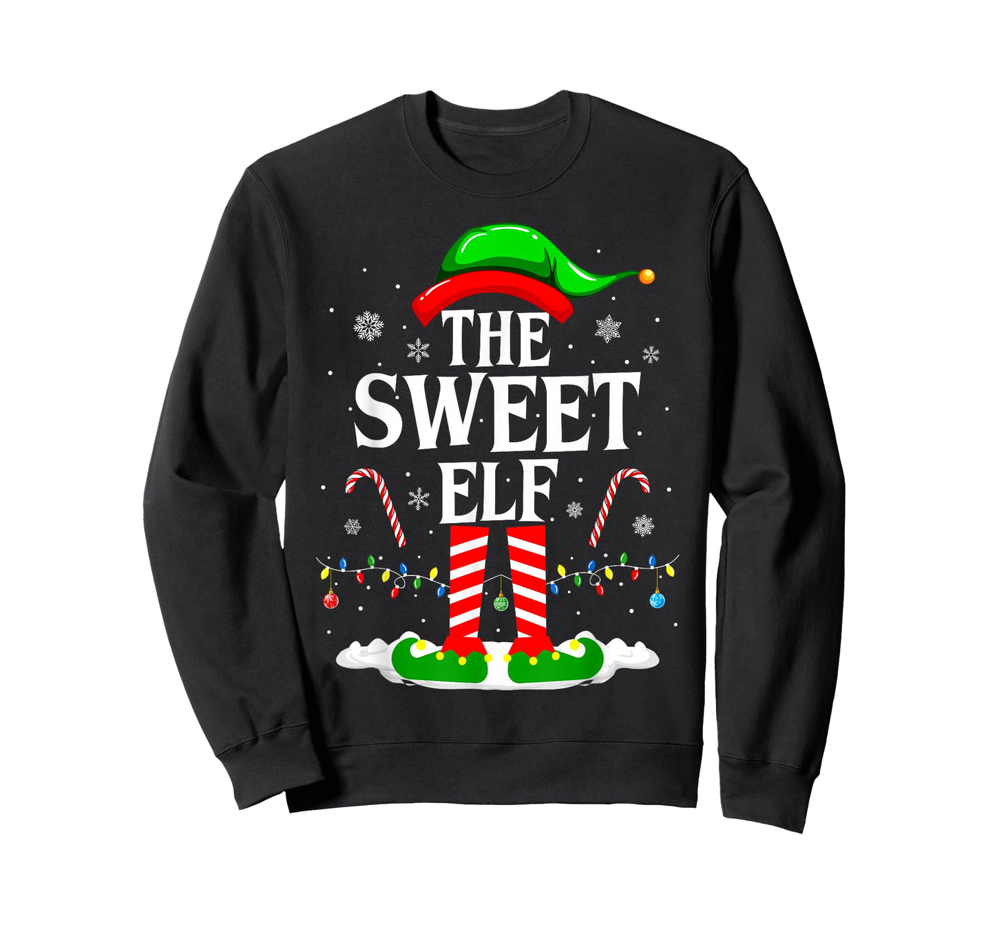 The Sweet Elf Xmas Funny Matching Family Group Christmas T-Shirt