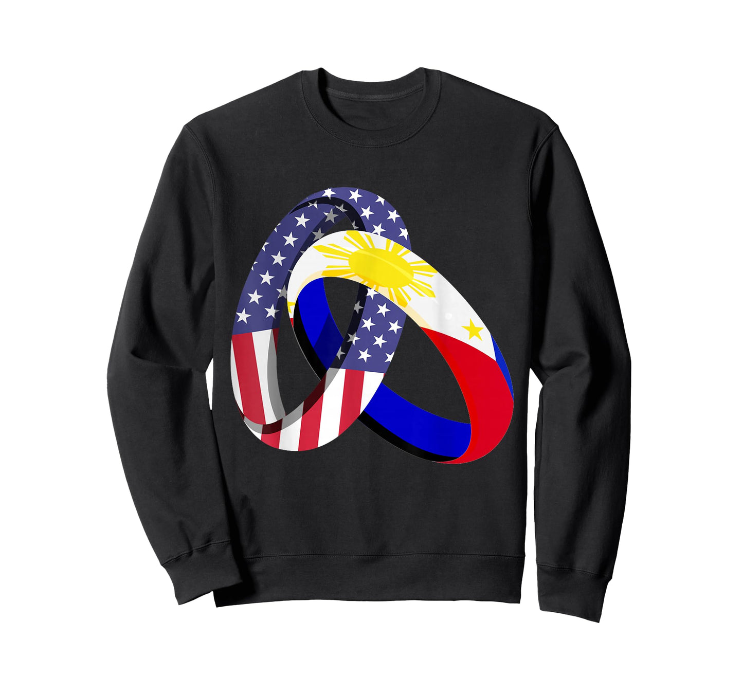 Philippines American Ring Heritage Month Filipino Flag T-Shirt