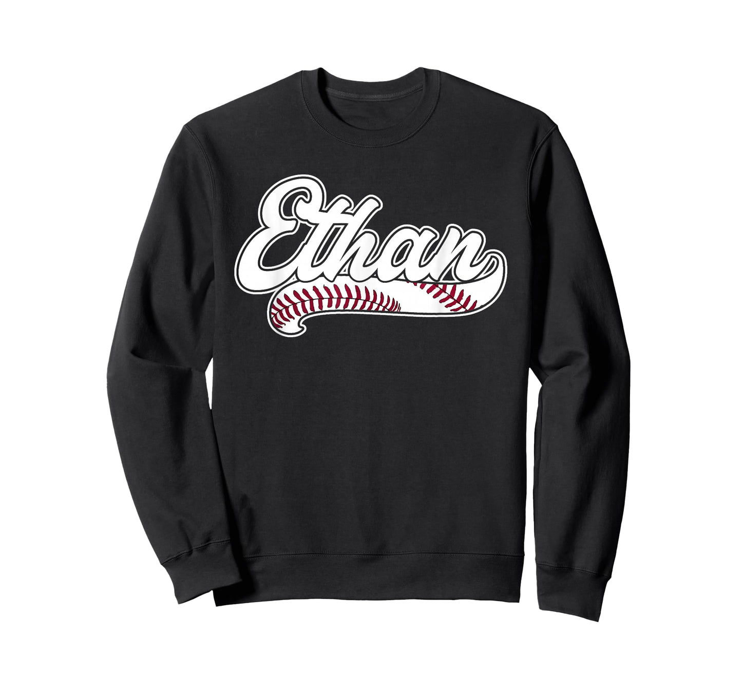 Ethan Personalized Baseball Fan Birthday Name T-Shirt
