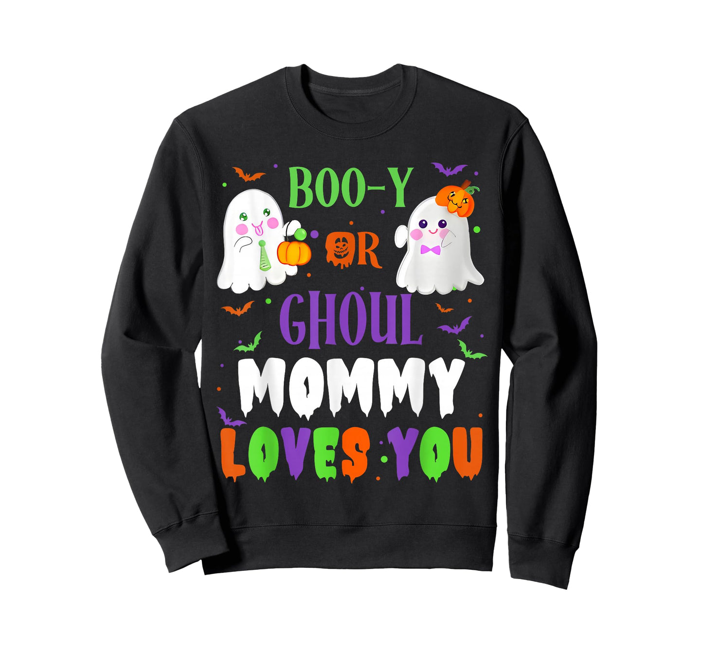 Boo-y Or Ghoul Mommy Loves You Boo Halloween Baby Gender T-Shirt