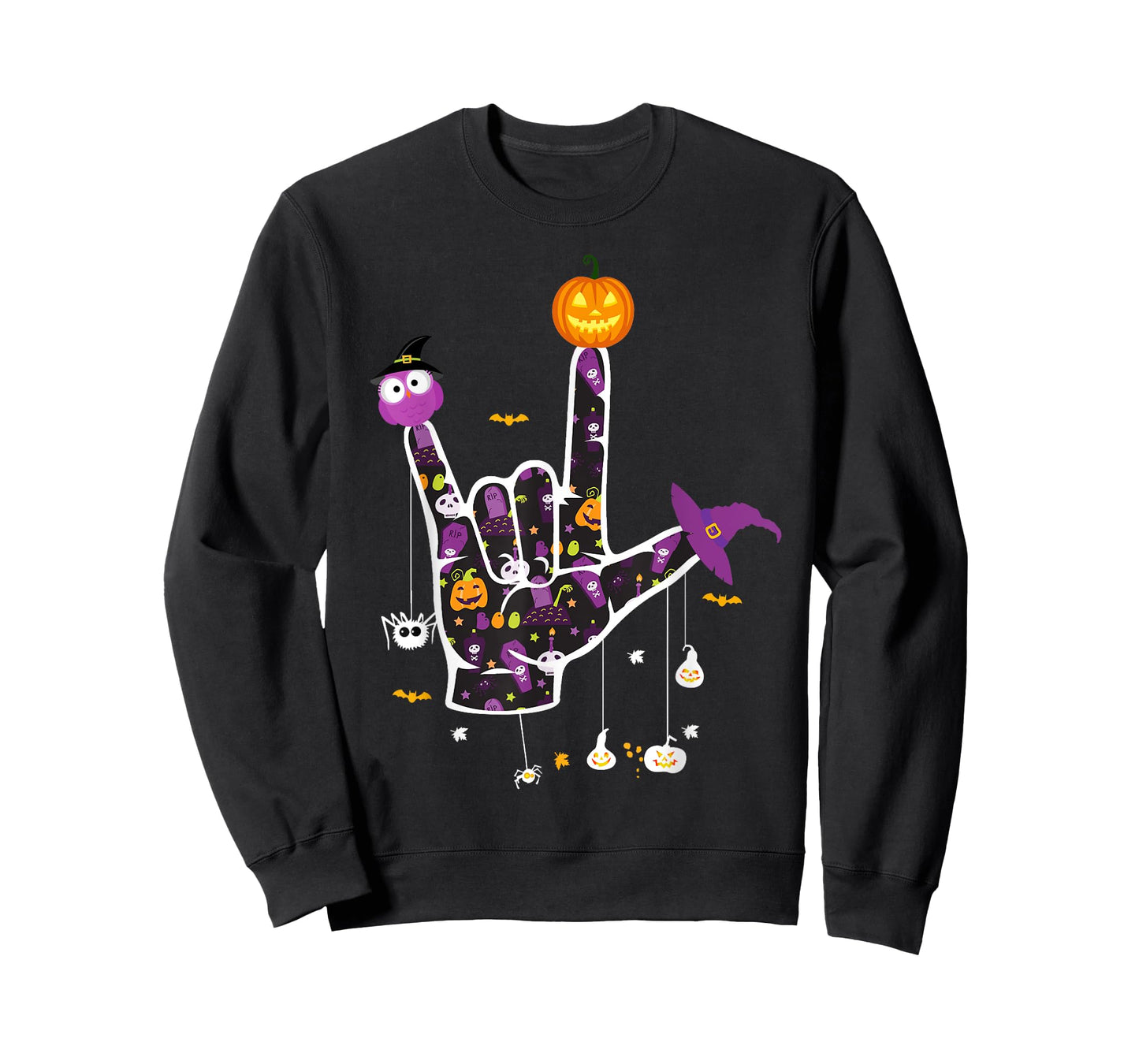 I Love You ASL Halloween Sign Language Halloween Gifts T-Shirt