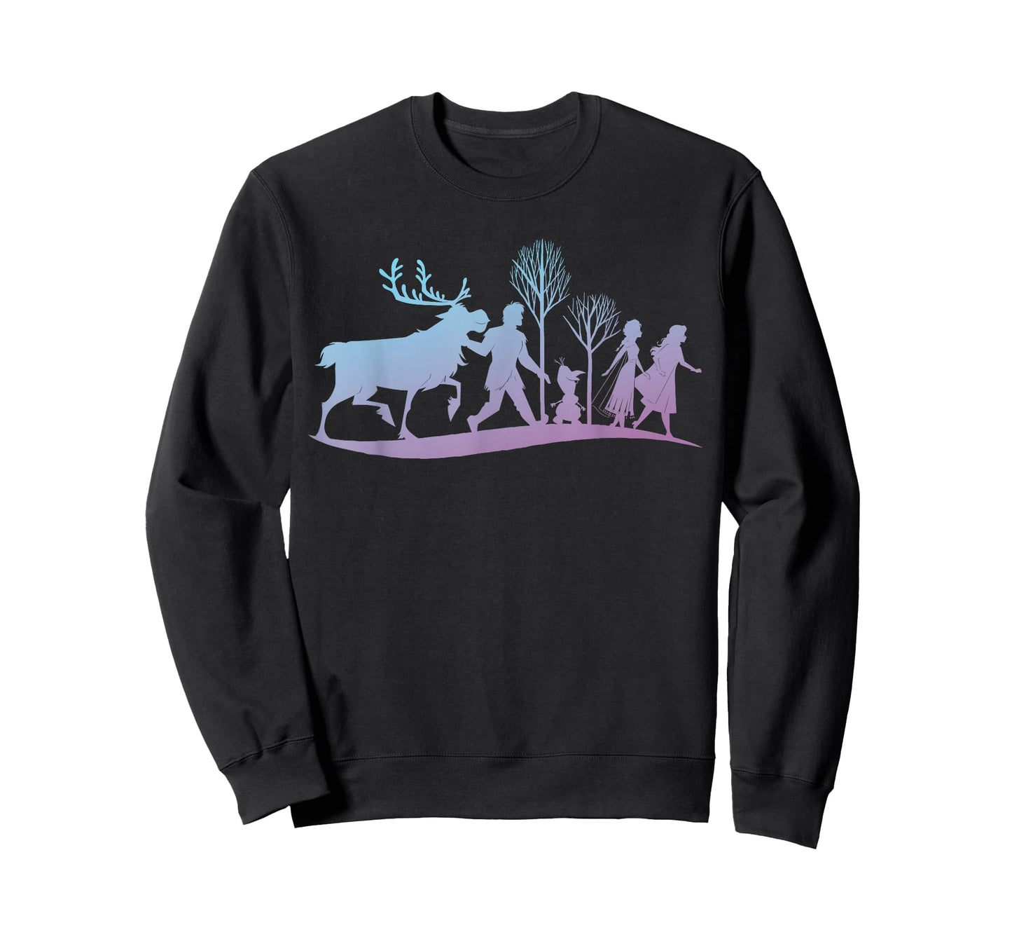 Disney Frozen 2 Characters Gradient Silhouette T-Shirt