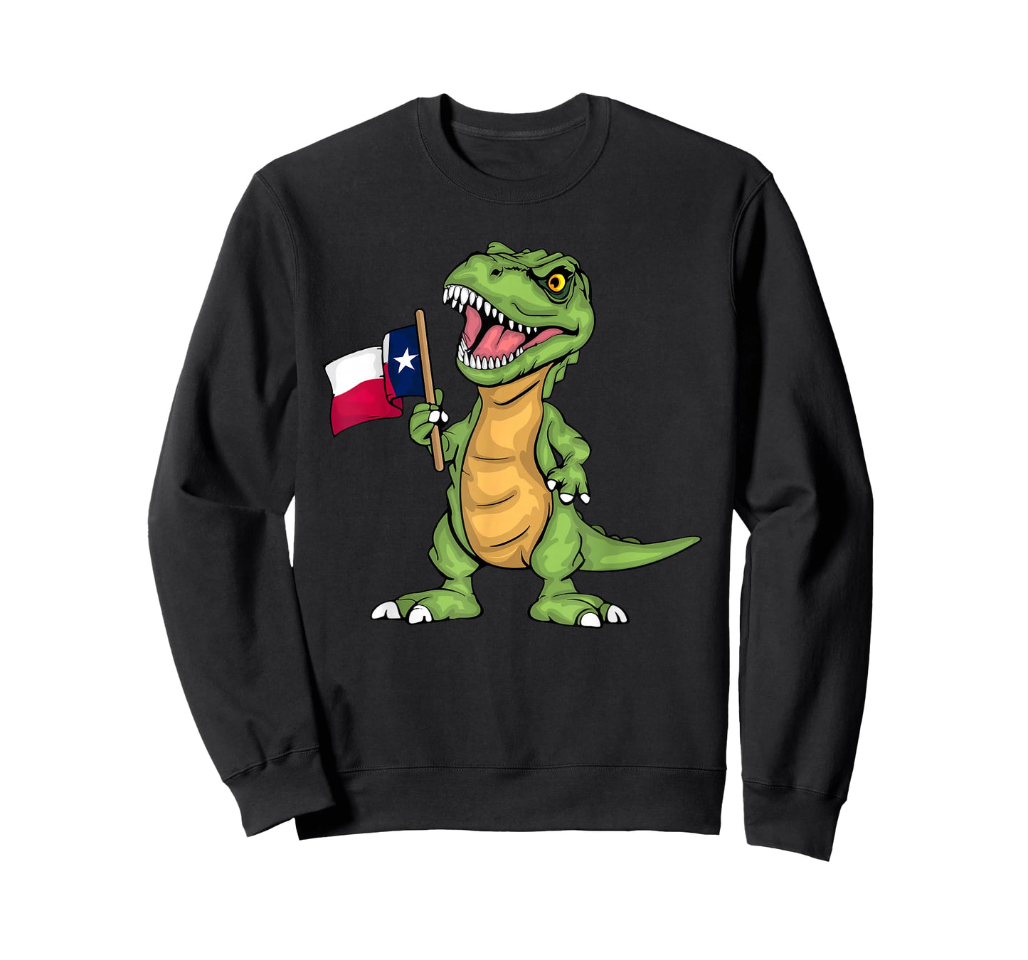 Texas Lover Kids Dinosaur Lover USA Texas Flag T-Shirt