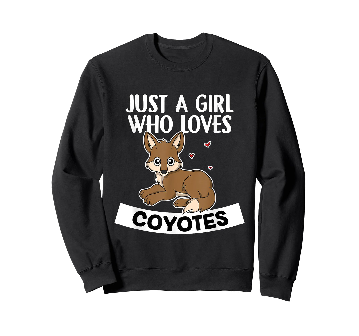 Just A Girl Who Loves Coyotes Cute Wolf Coyote Costume T-Shirt