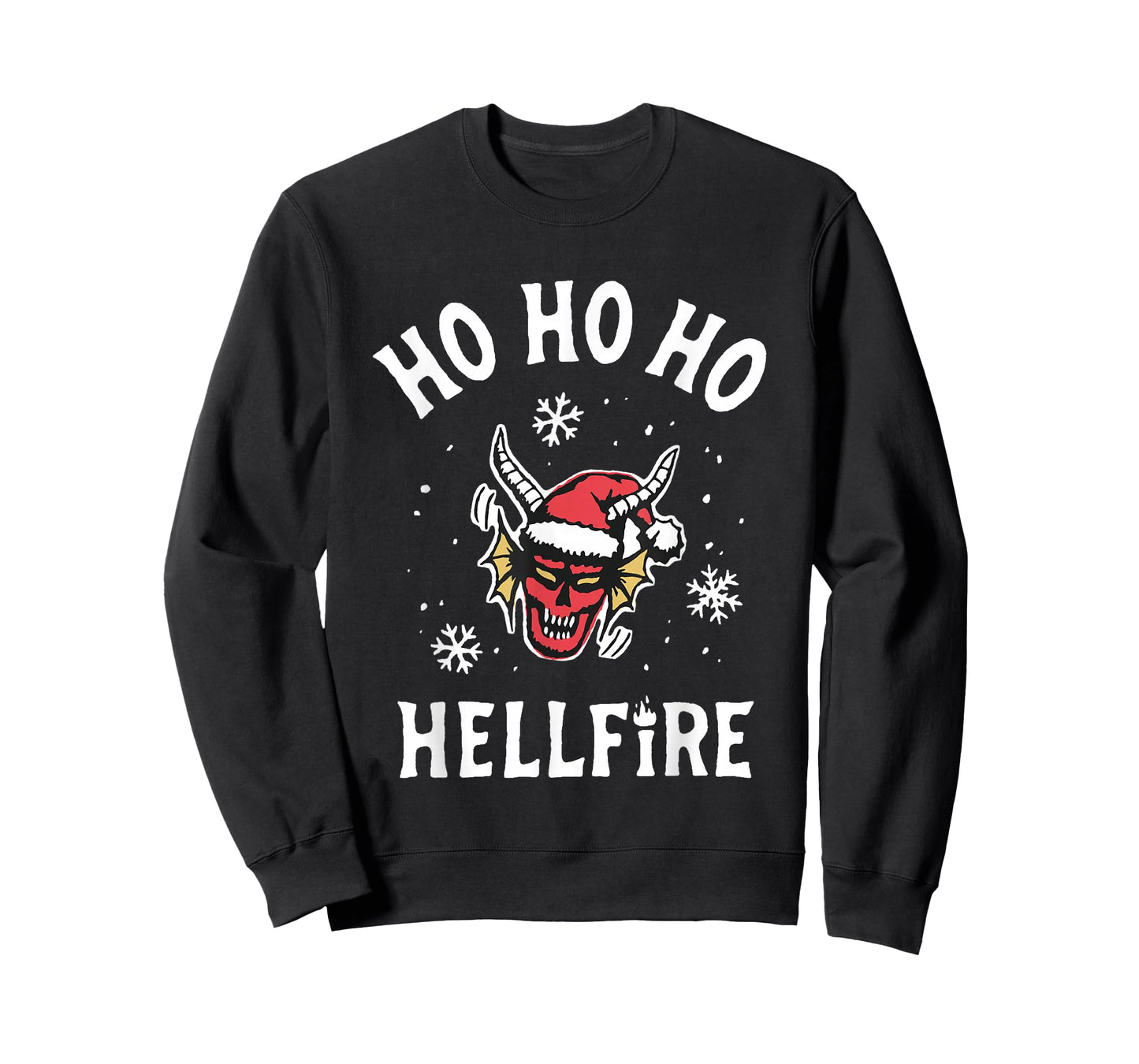 Stranger Things Christmas Ho Ho Hellfire Holiday T-Shirt