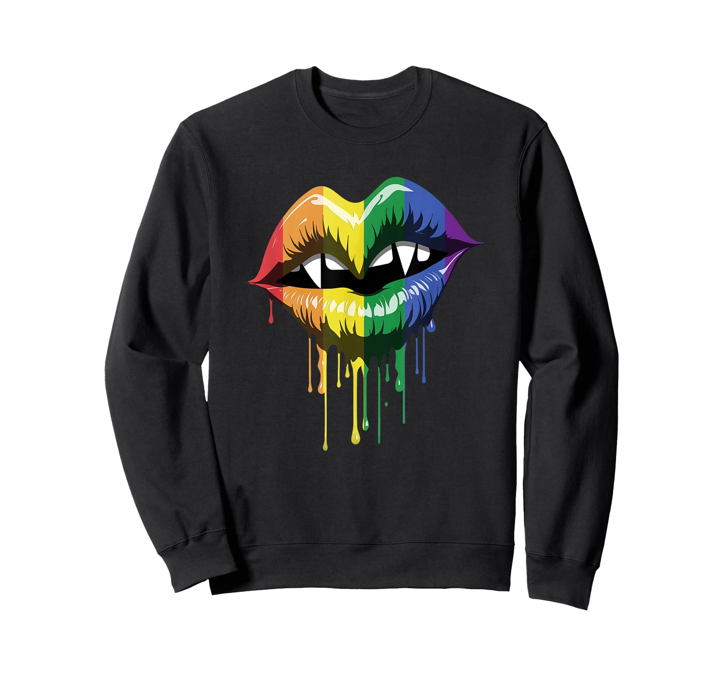 Vampire Fangs Gay Pride Spooky Halloween LGBT T-Shirt