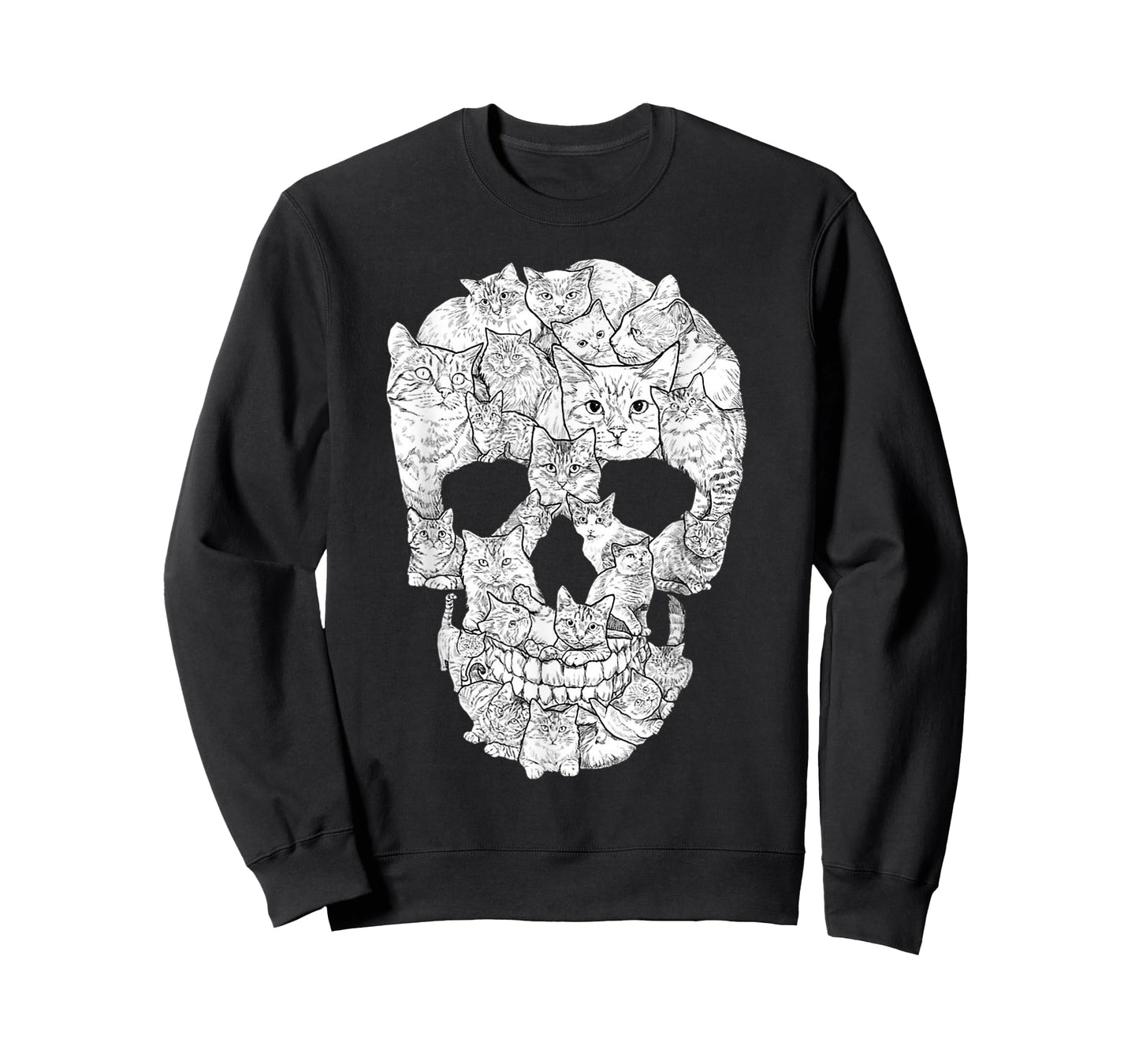 Cat Skull T-Shirt - Kitty Skeleton Halloween Costume Idea T-Shirt for Men Women Kids