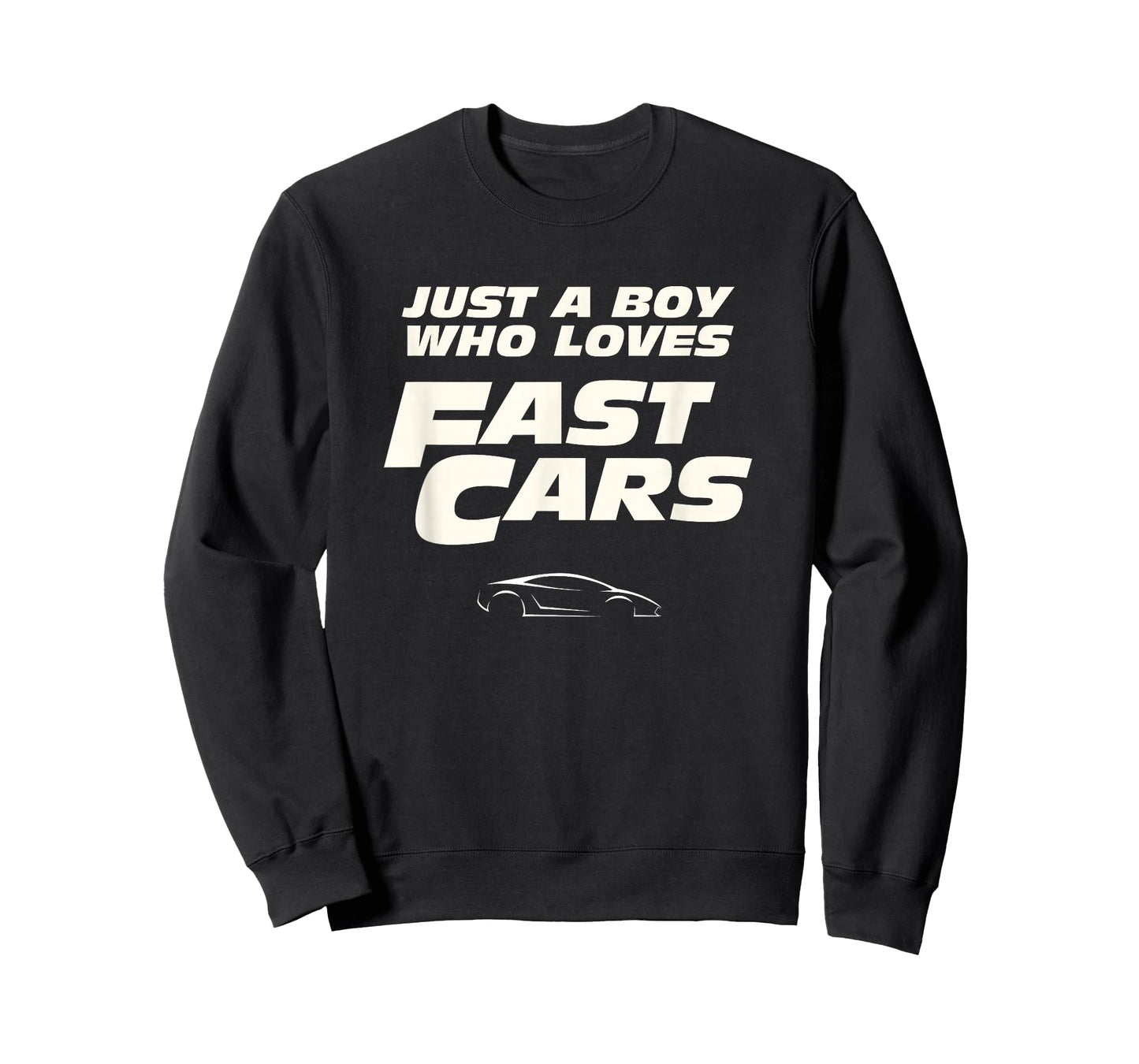Fast Car Just A Boy Who Loves Fast Cars Funny Gift T-Shirt