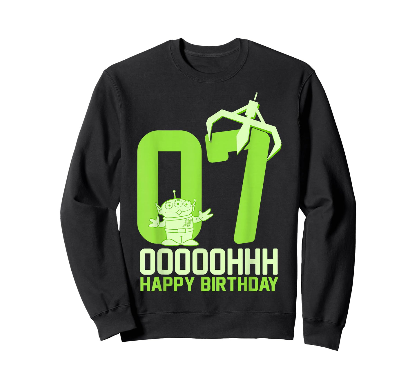 Disney Pixar Toy Story Alien OOOOH Happy 7th Birthday T-Shirt