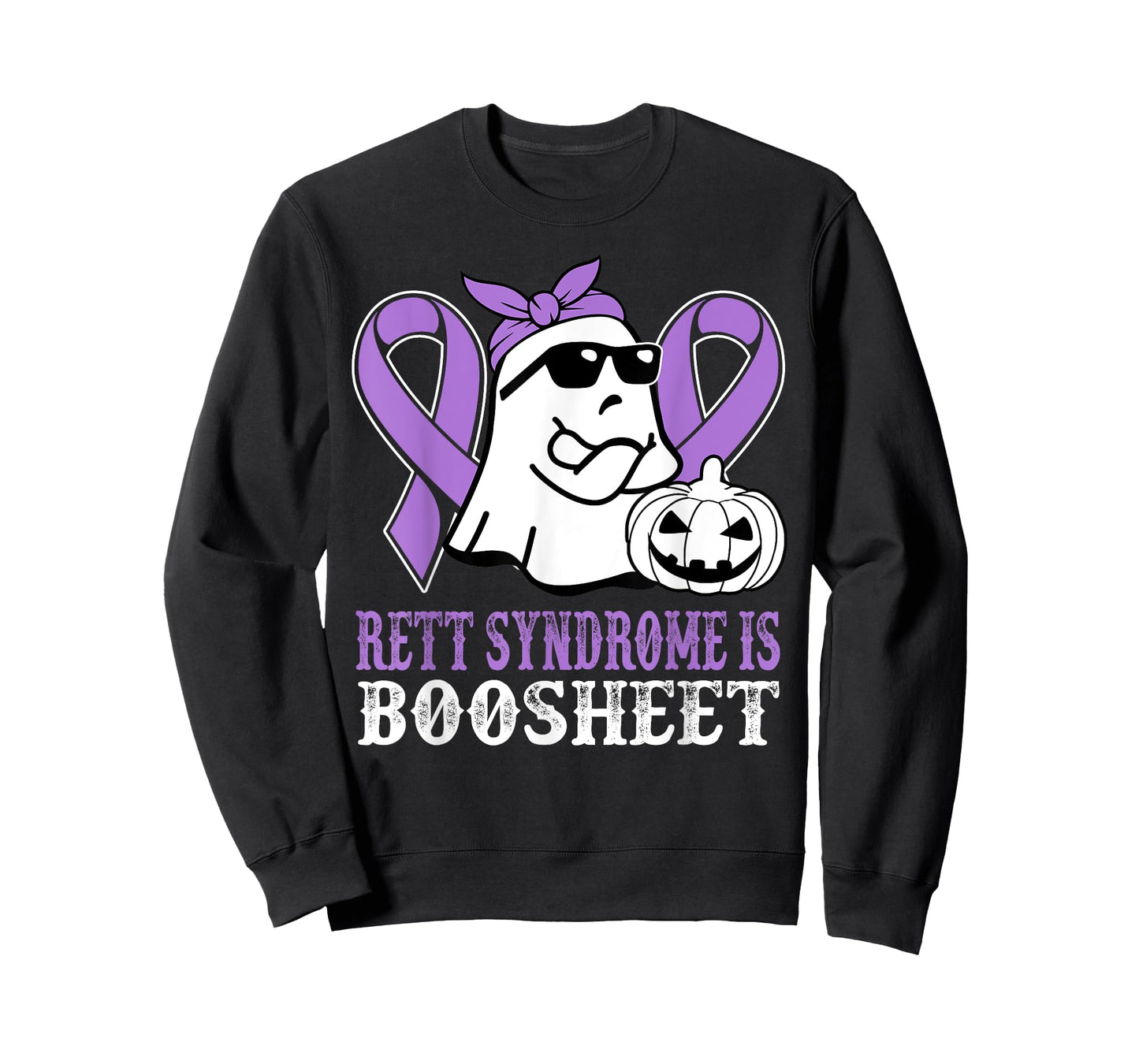 Rett Syndrome Is Boo Sheet Rett Syndrome Warrior Halloween T-Shirt