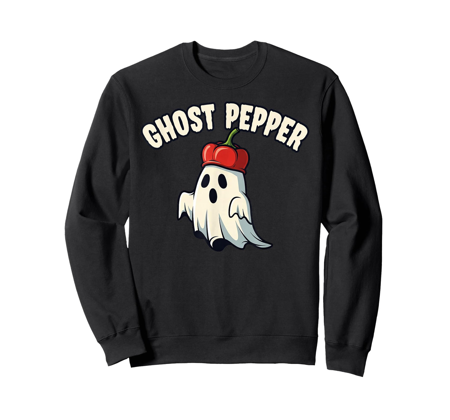 Ghost Pepper Spicy Food Halloween Pun T-Shirt