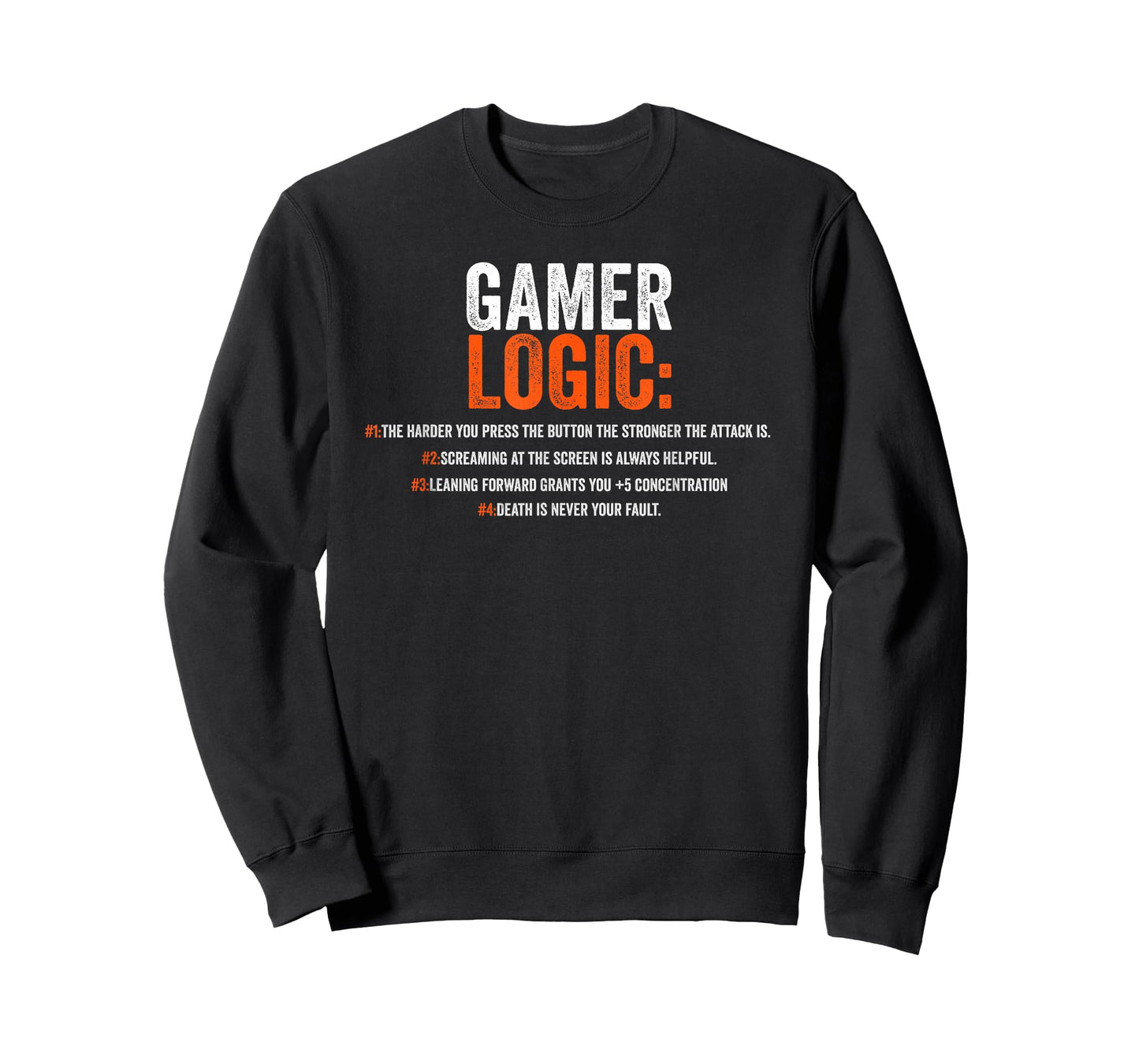 Funny Gamer Logic Saying Motif for Video Players T-Shirt