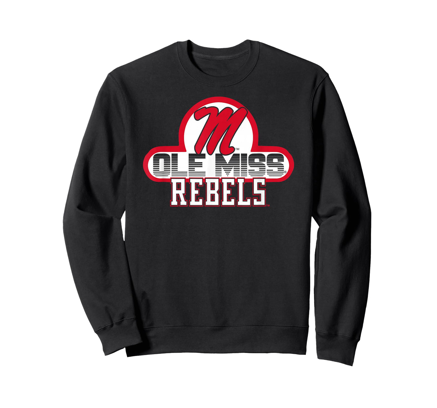 Elite Authentics Unisex-Adults and Kids Blue Small Mississippi Ole Miss Rebels College Sports Modern Letter Print Short Sleeve T-Shirt