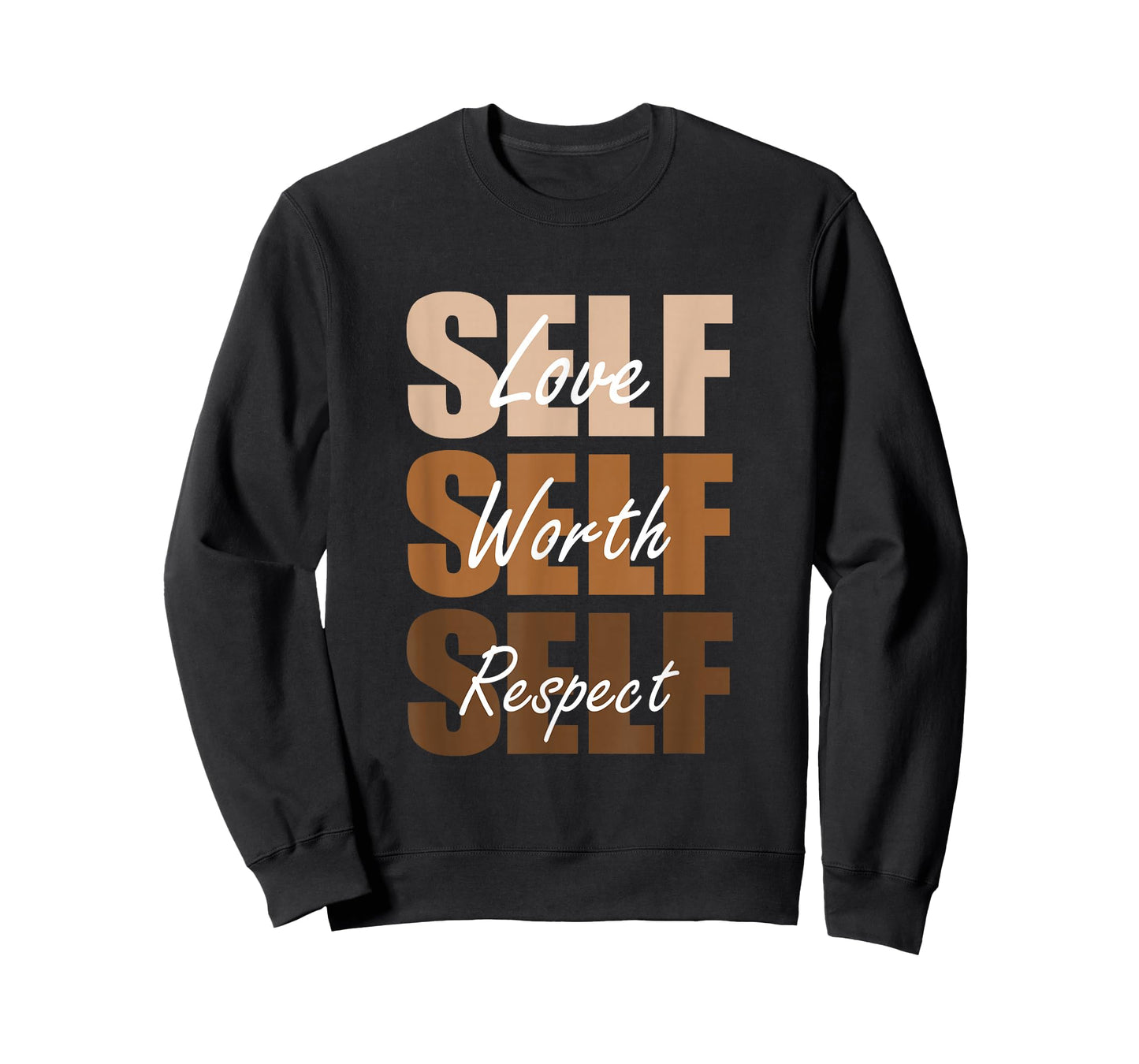 Melanin Brown Self-ish-X3 Brown Color Graphic T-Shirt