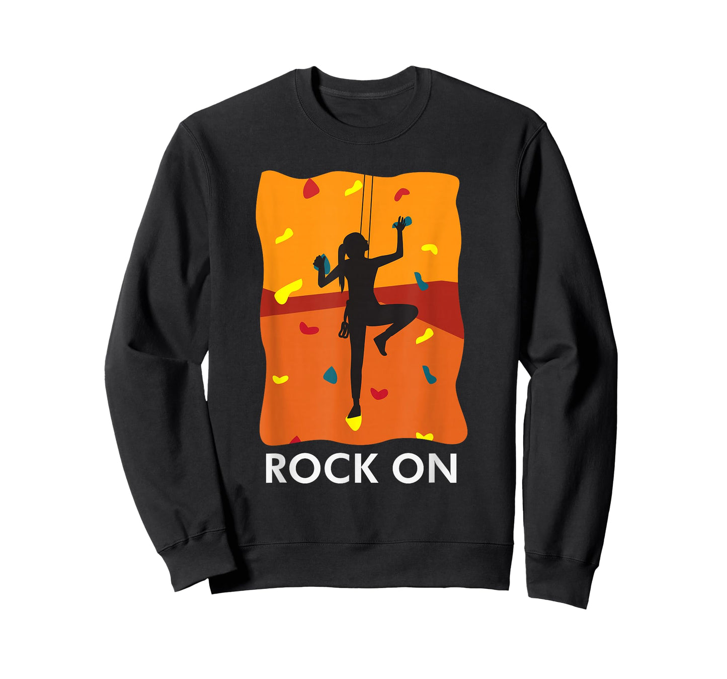 Rock On Girl Wall Climbing Secure Bouldering Proud T-Shirt