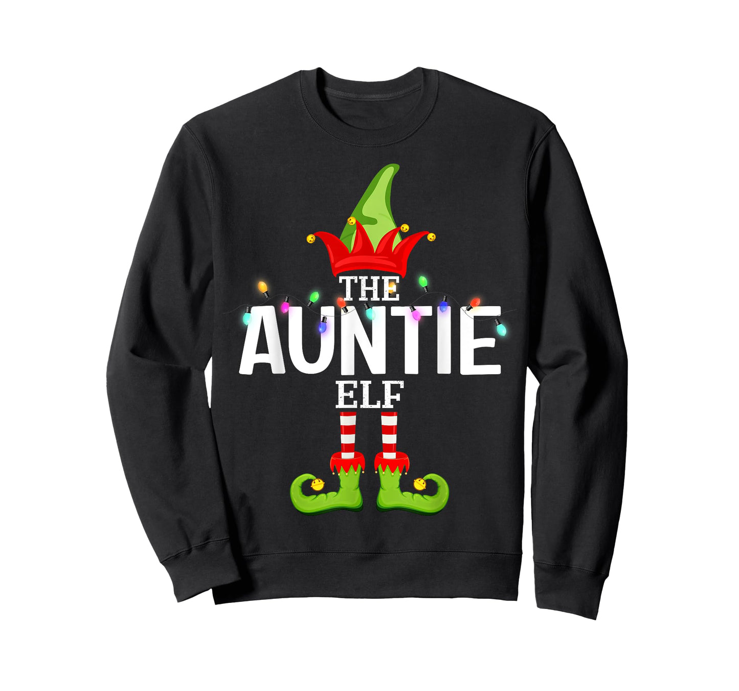 The Auntie Elf Christmas Matching Pajamas T-Shirt