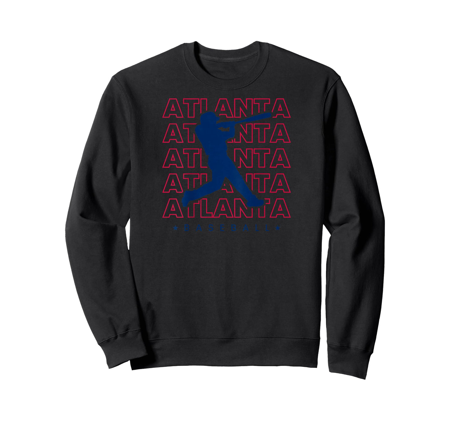 Atlanta Baseball Minimalist Backprint Retro Baseball Lover T-Shirt