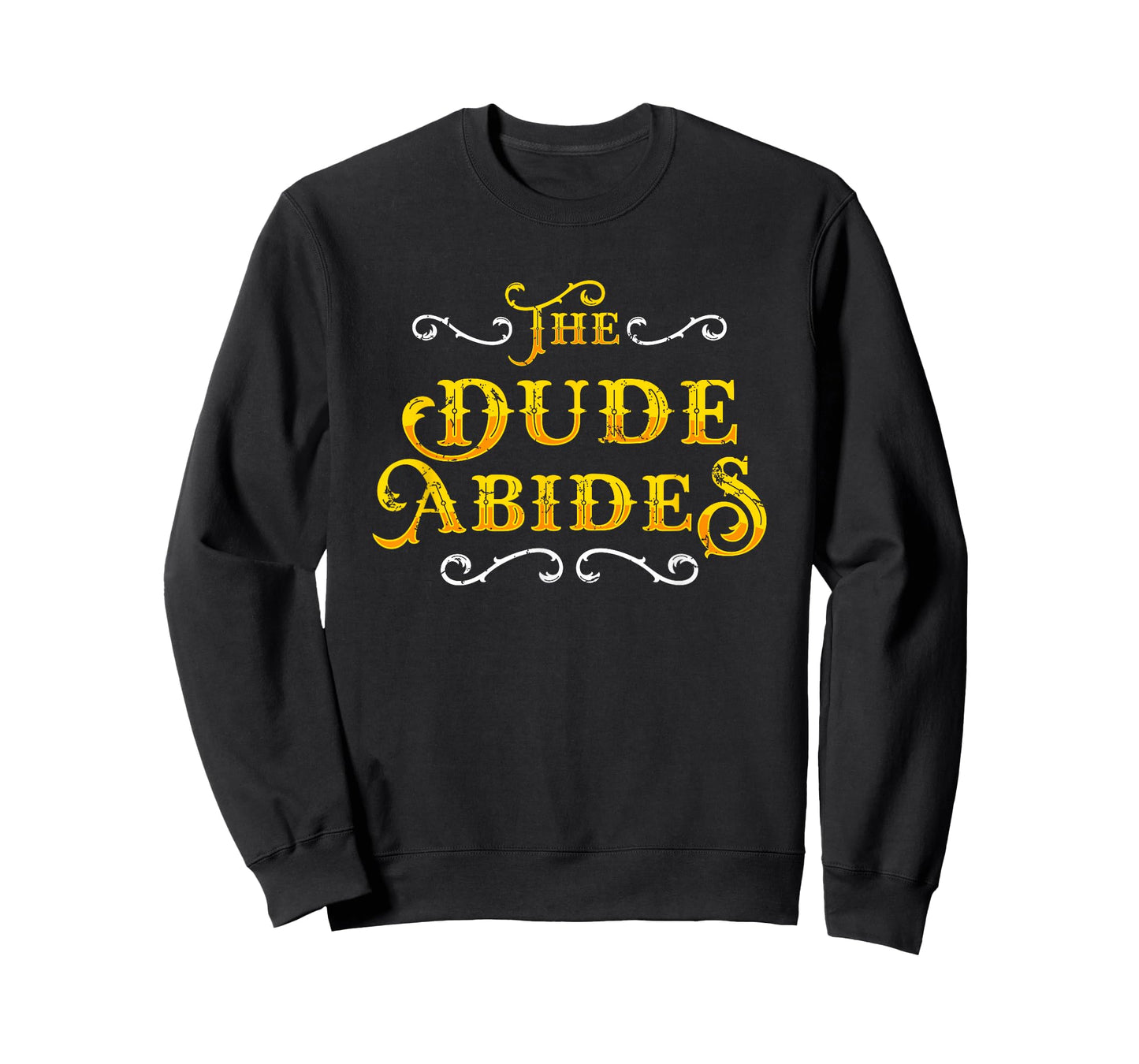 The Dude Abides Vintage Design For Film Loving Bowler T-Shirt